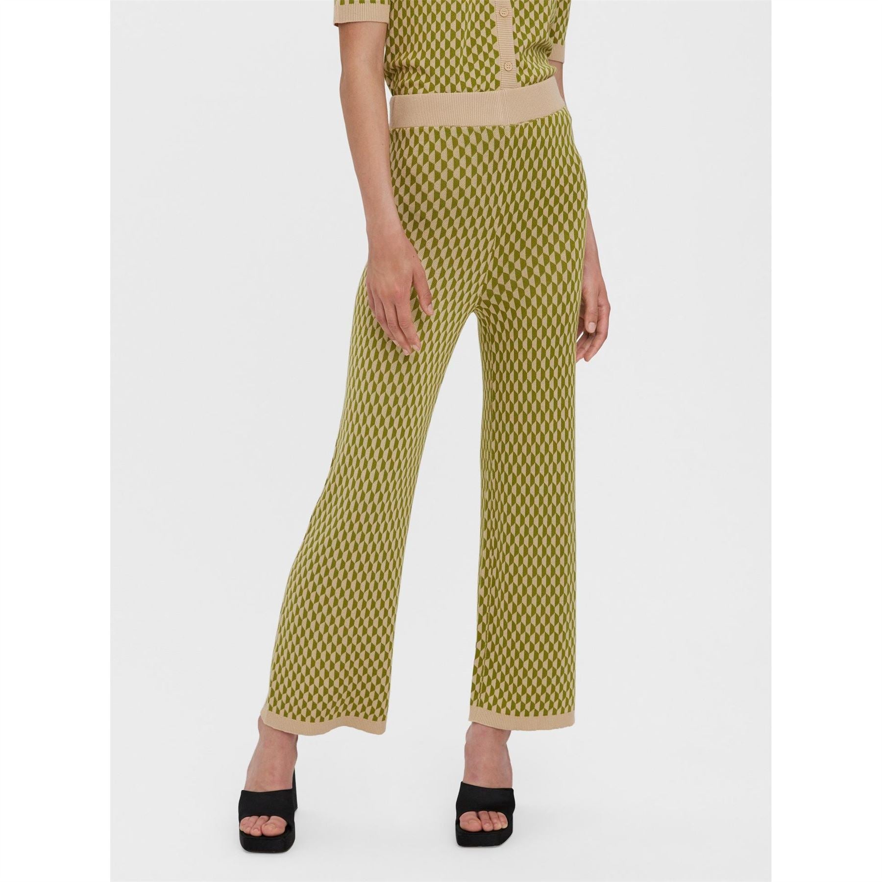 Vero Moda Murina Geometric Print Tapered Trouser