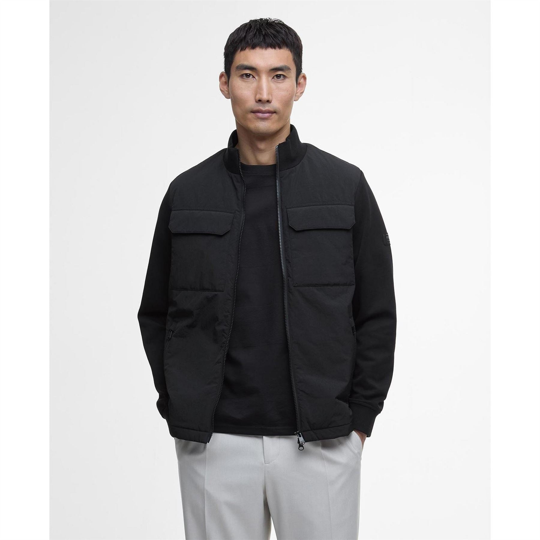 Barbour International Quilted Sweater Jacket