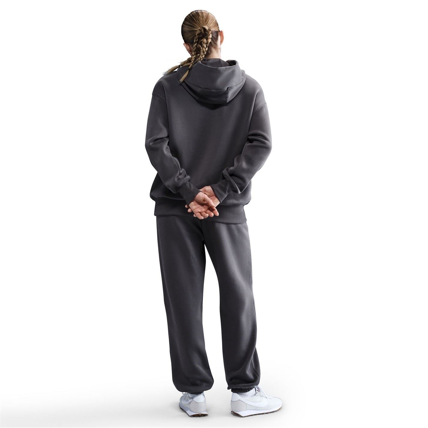 Nike Phoenix Fleece Oversize Fit Drop Shoulder Long Sleeve Hooded Neck Sweatshirt