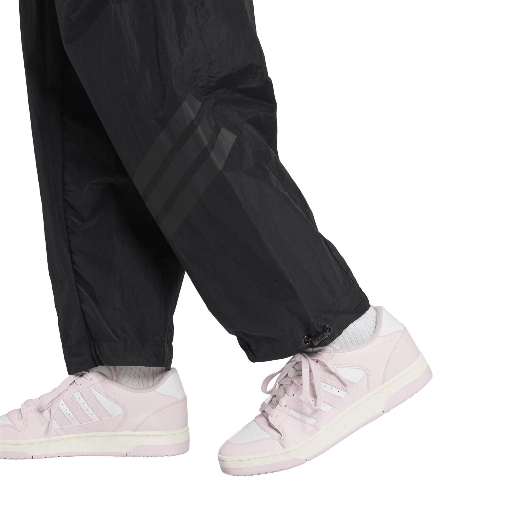 adidas Solid Patterned Wide Leg Track Pants