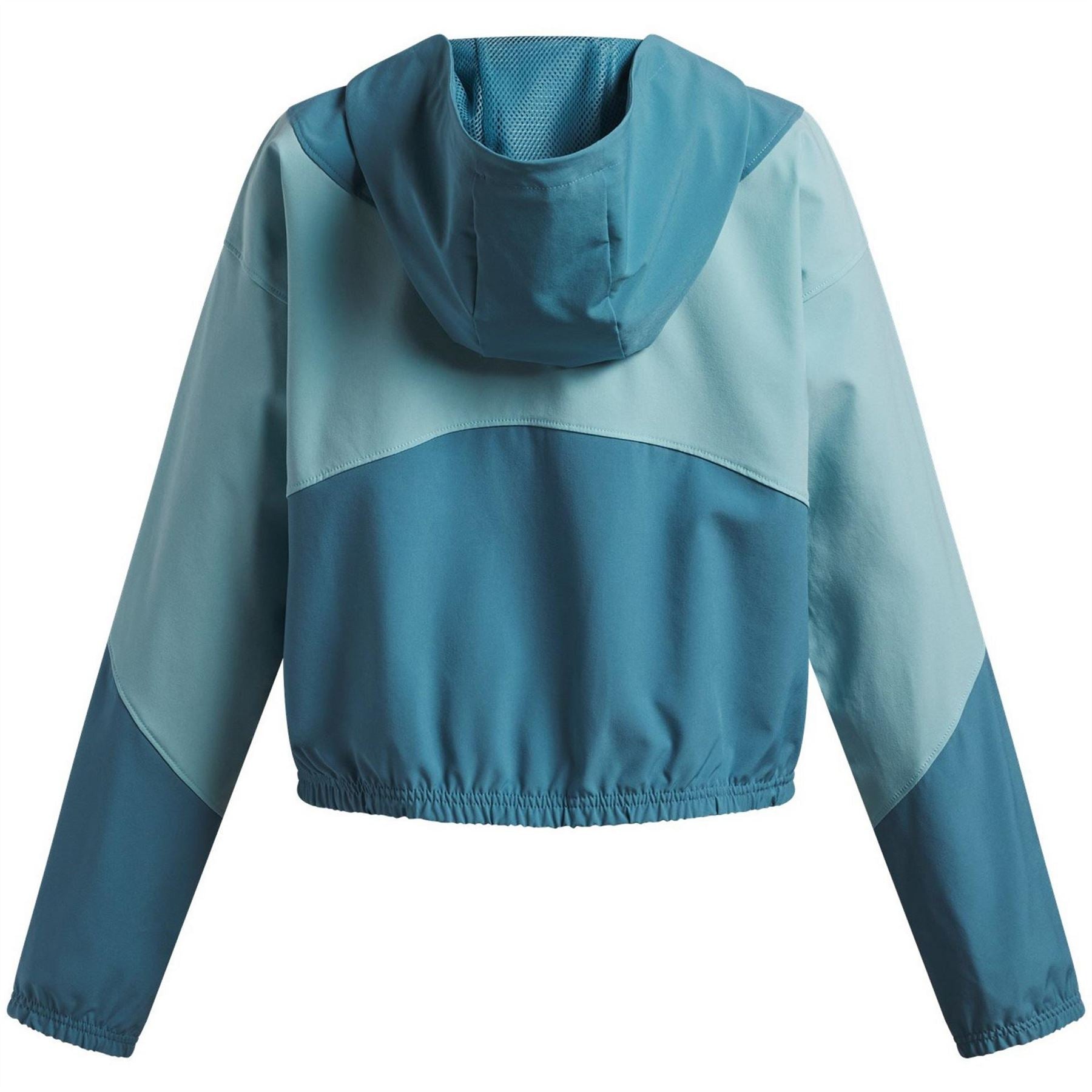 Under Armour Solid Patterned Hooded Zipped Pocket Windbreaker Jacket