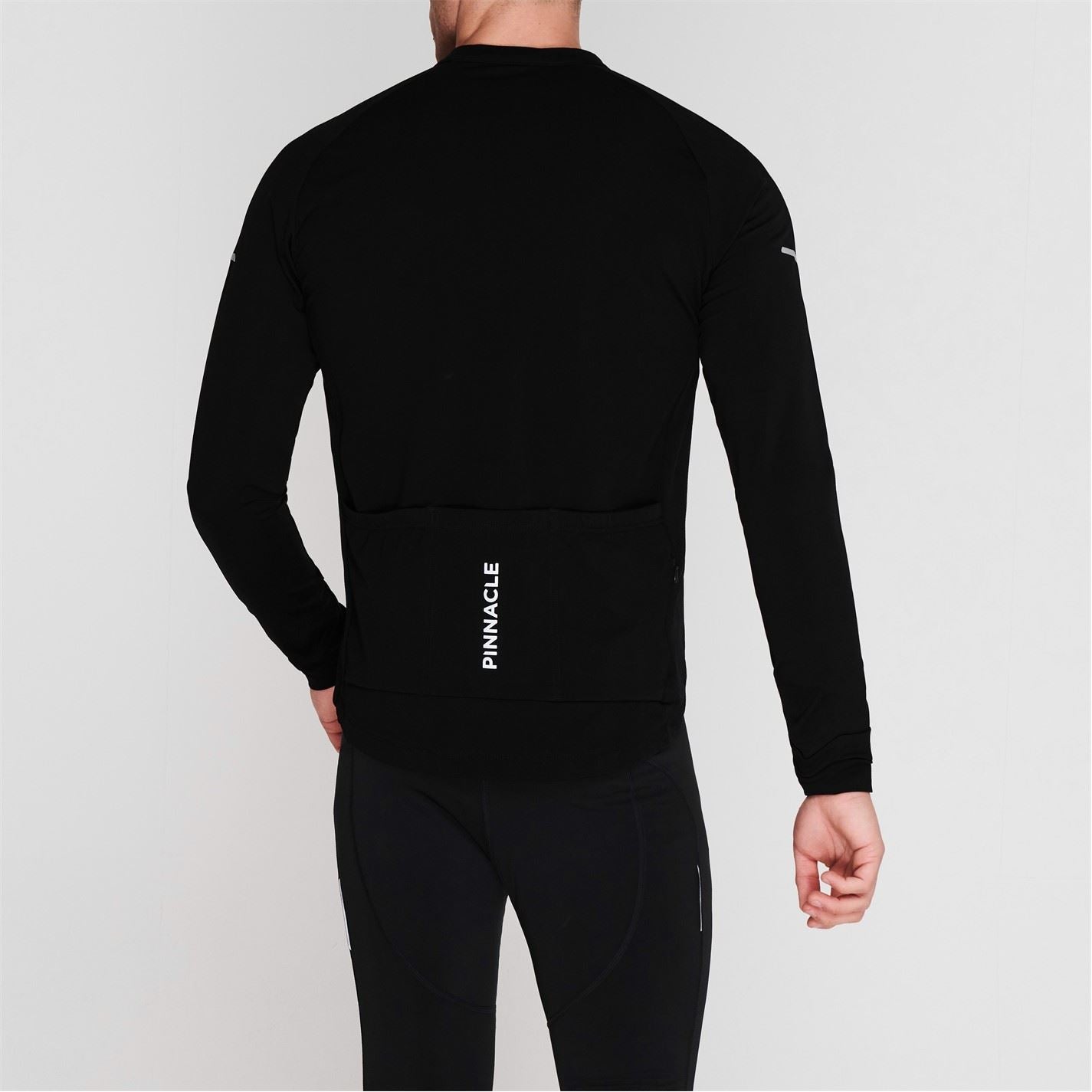 Pinnacle Mens Thermal Long Sleeve Cycling Jersey