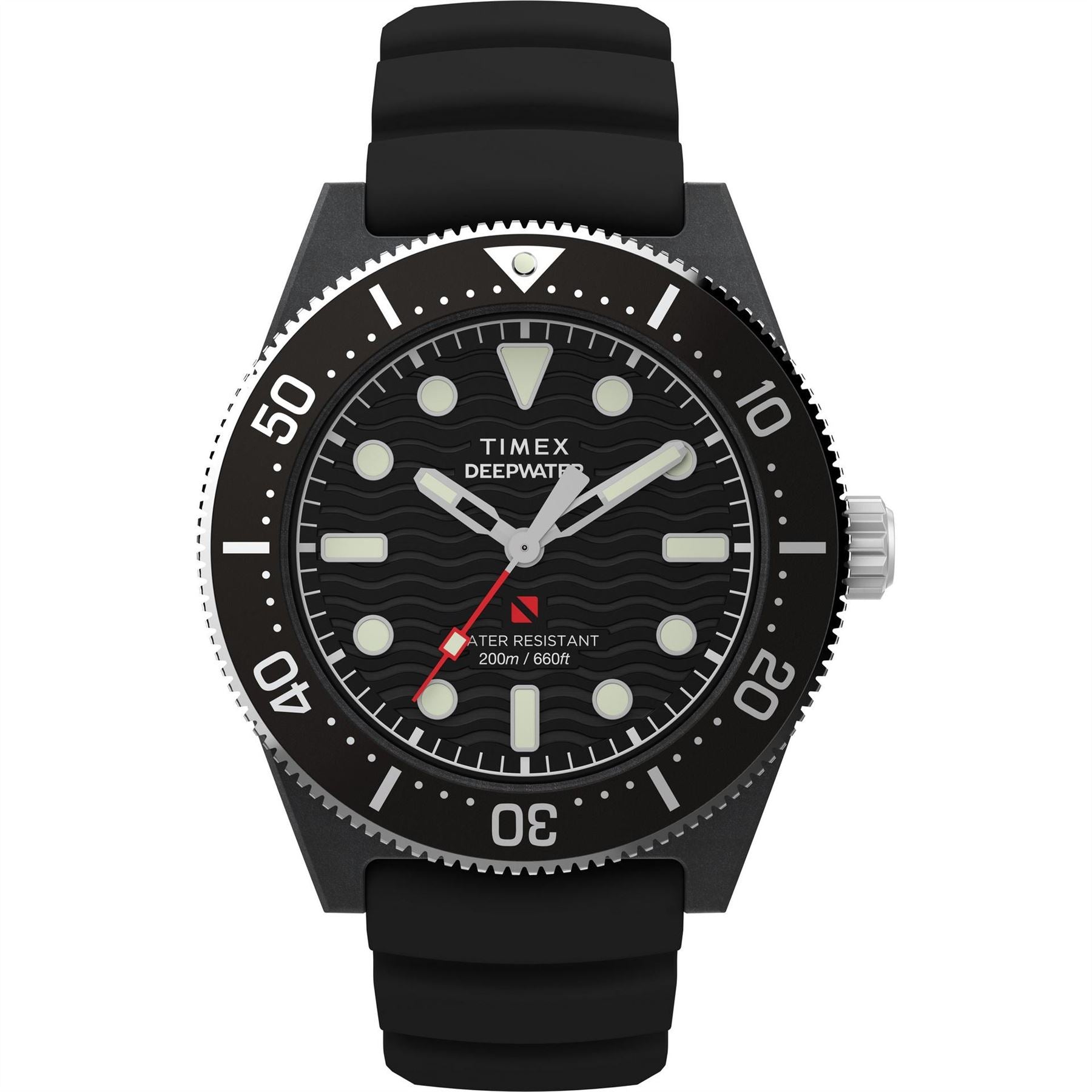 Timex Water Meridian Dive Rubber Strap Analogue Watch