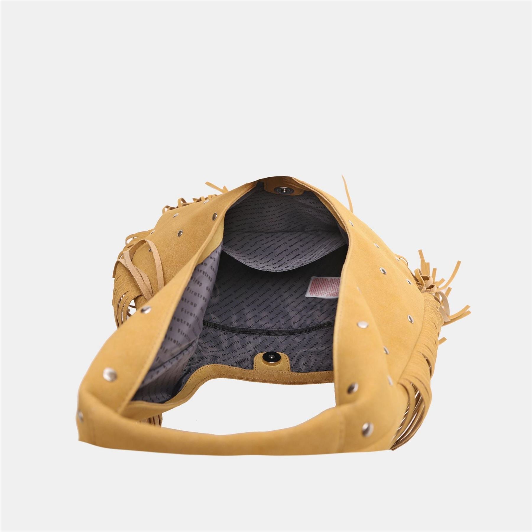 Firetrap Faux Suede Fringed Hobo Bag