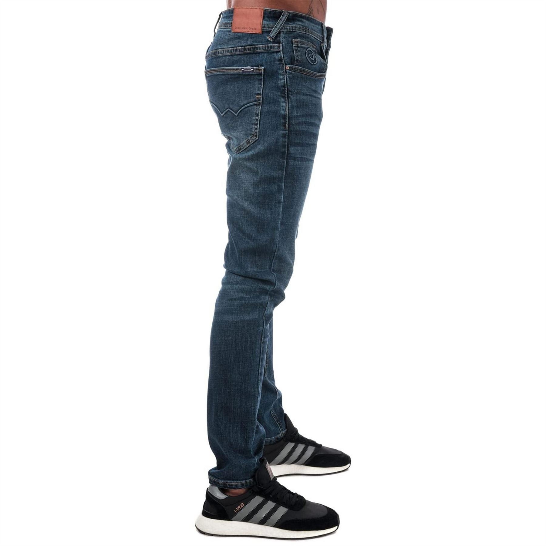 Duck and Cover Overbug Dark Wash Tapered Fit Jean