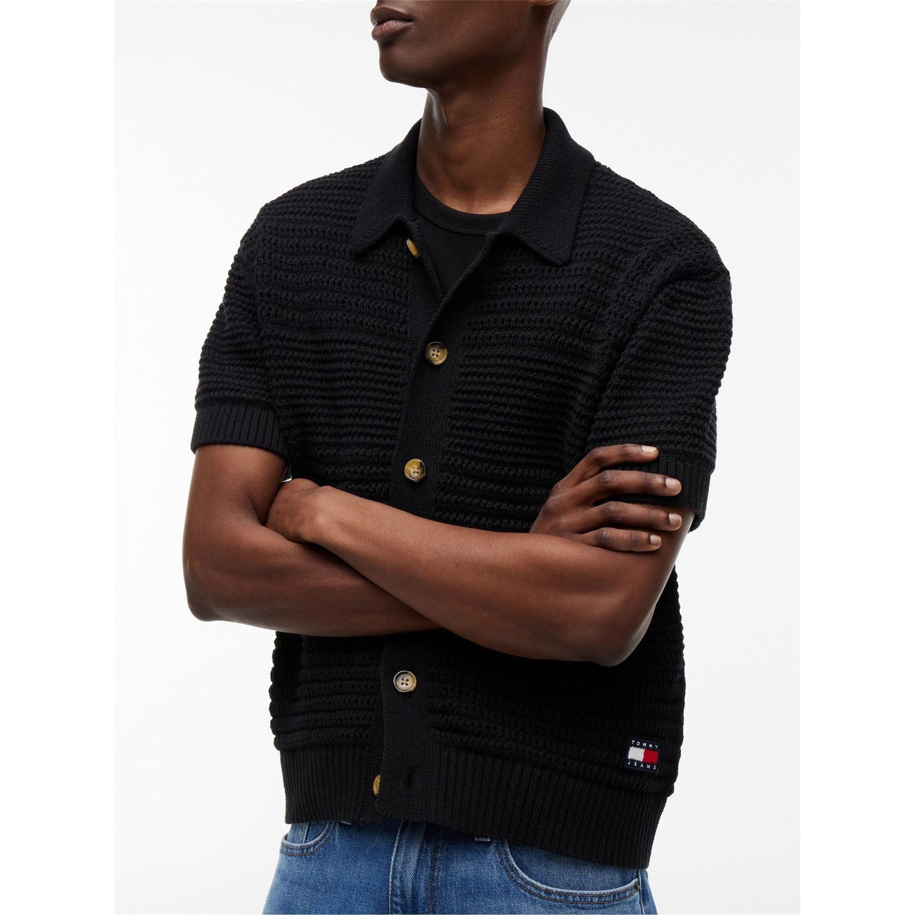 Tommy Jeans Patterned Short Sleeve Shirt