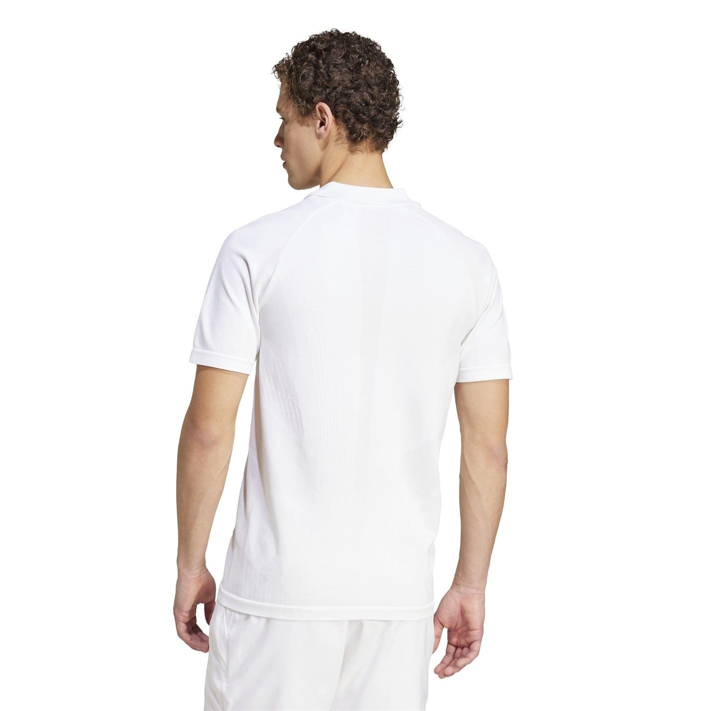 adidas Mens Tennis Pro Seamless Aeroready Freelift Polo Shirt