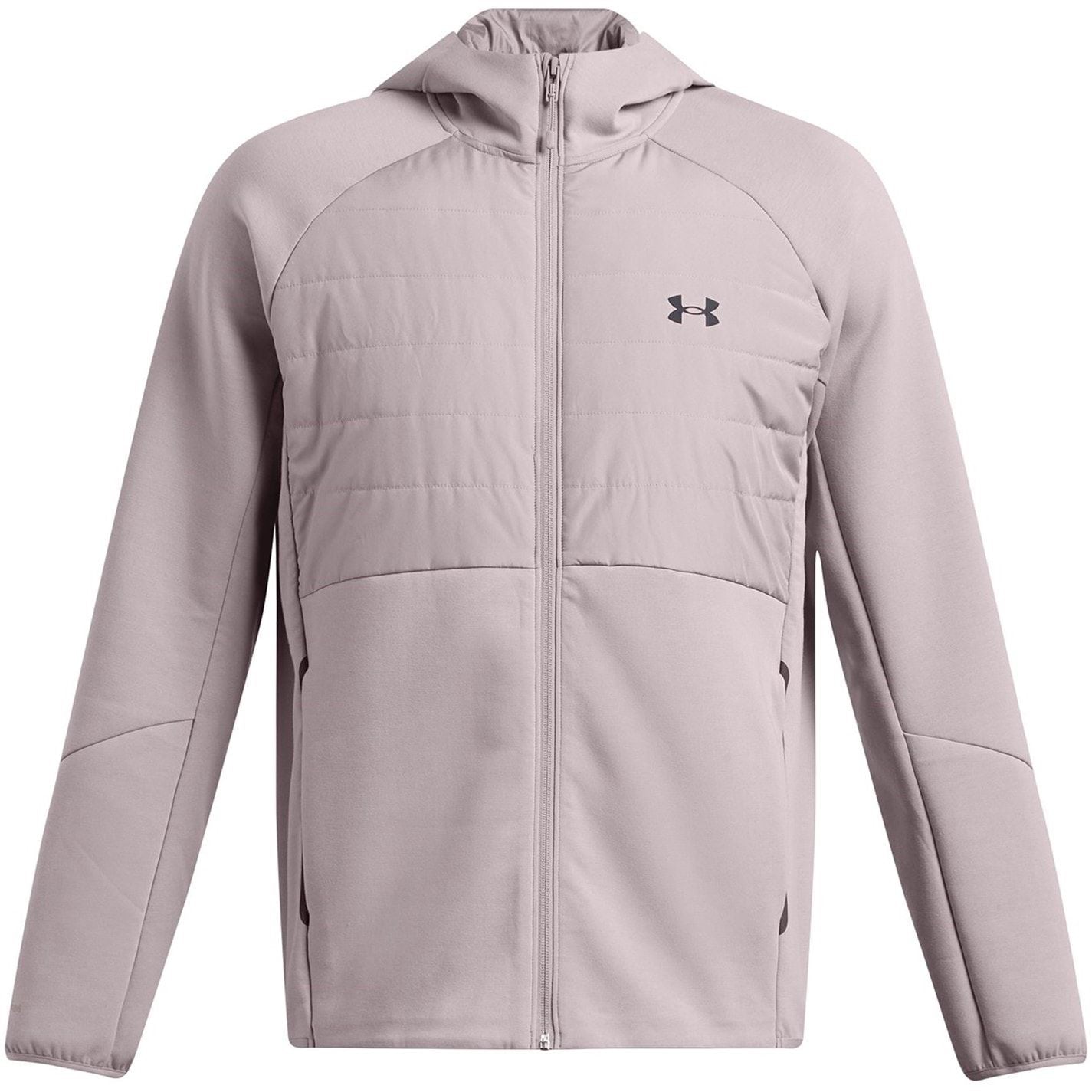 Under Armour Solid Patterned Hooded Ribbed Cuff Softshell Jacket