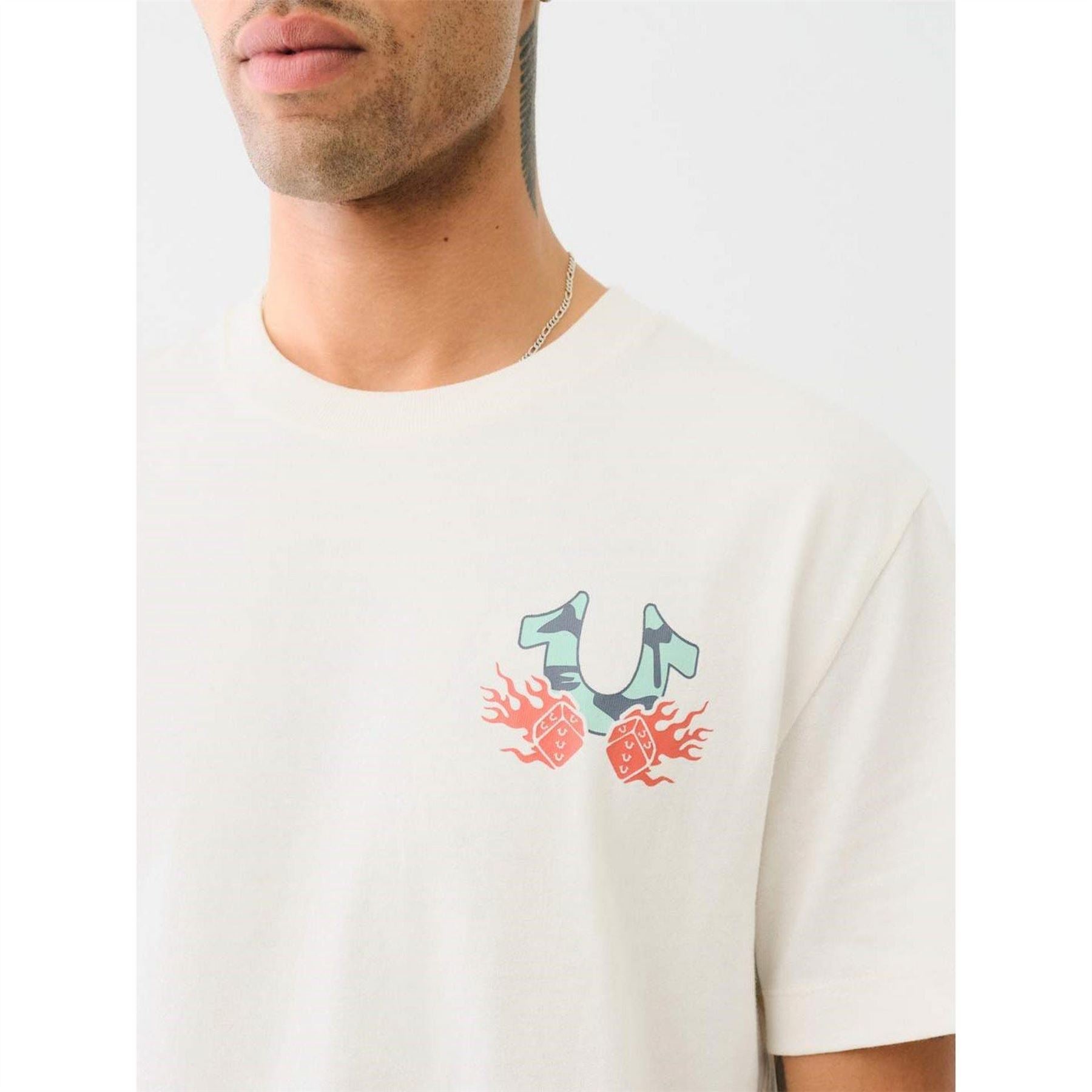 True Religion Flame Reaper Regular Fit T-Shirt