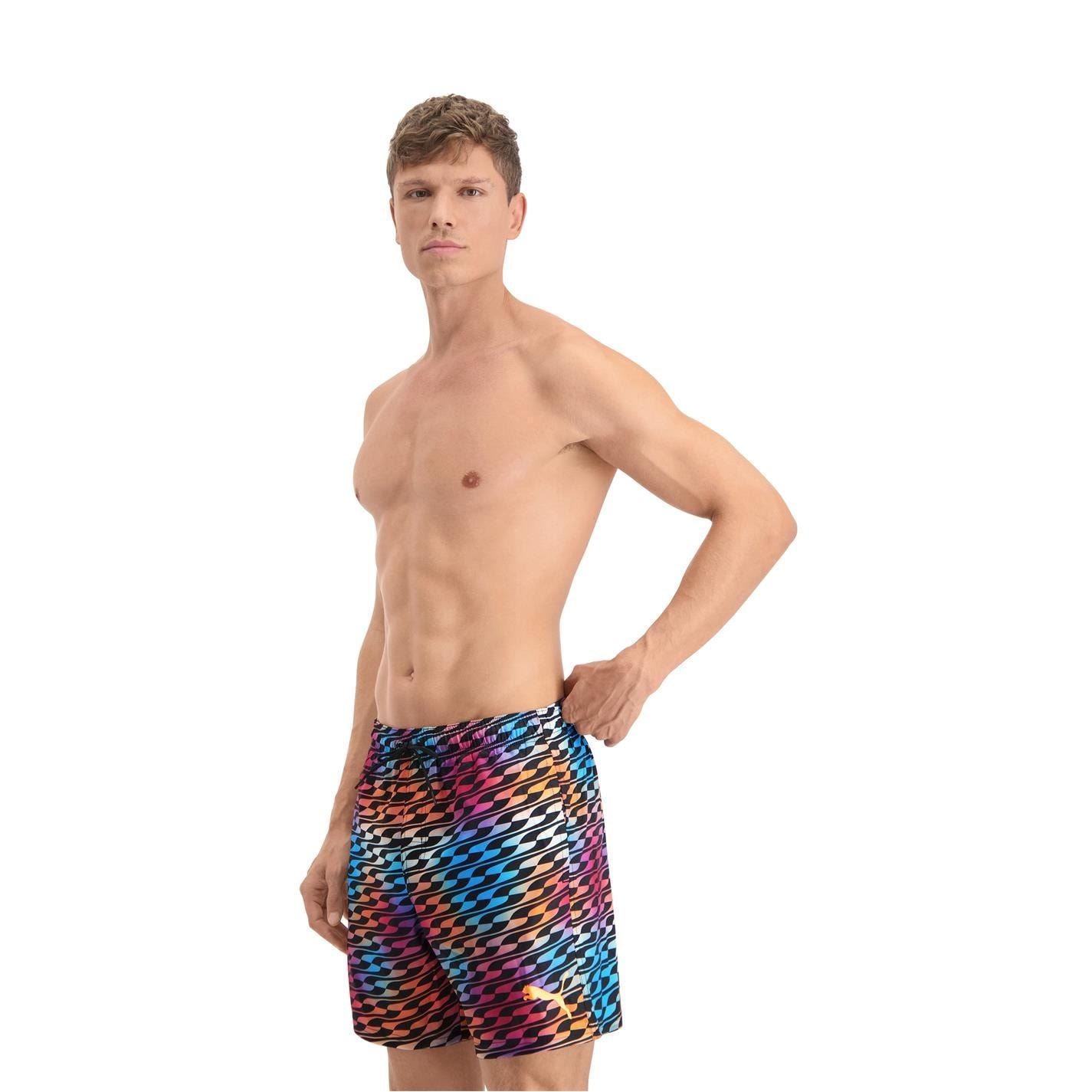 Puma Formstrip Wave Patterned Swim Short