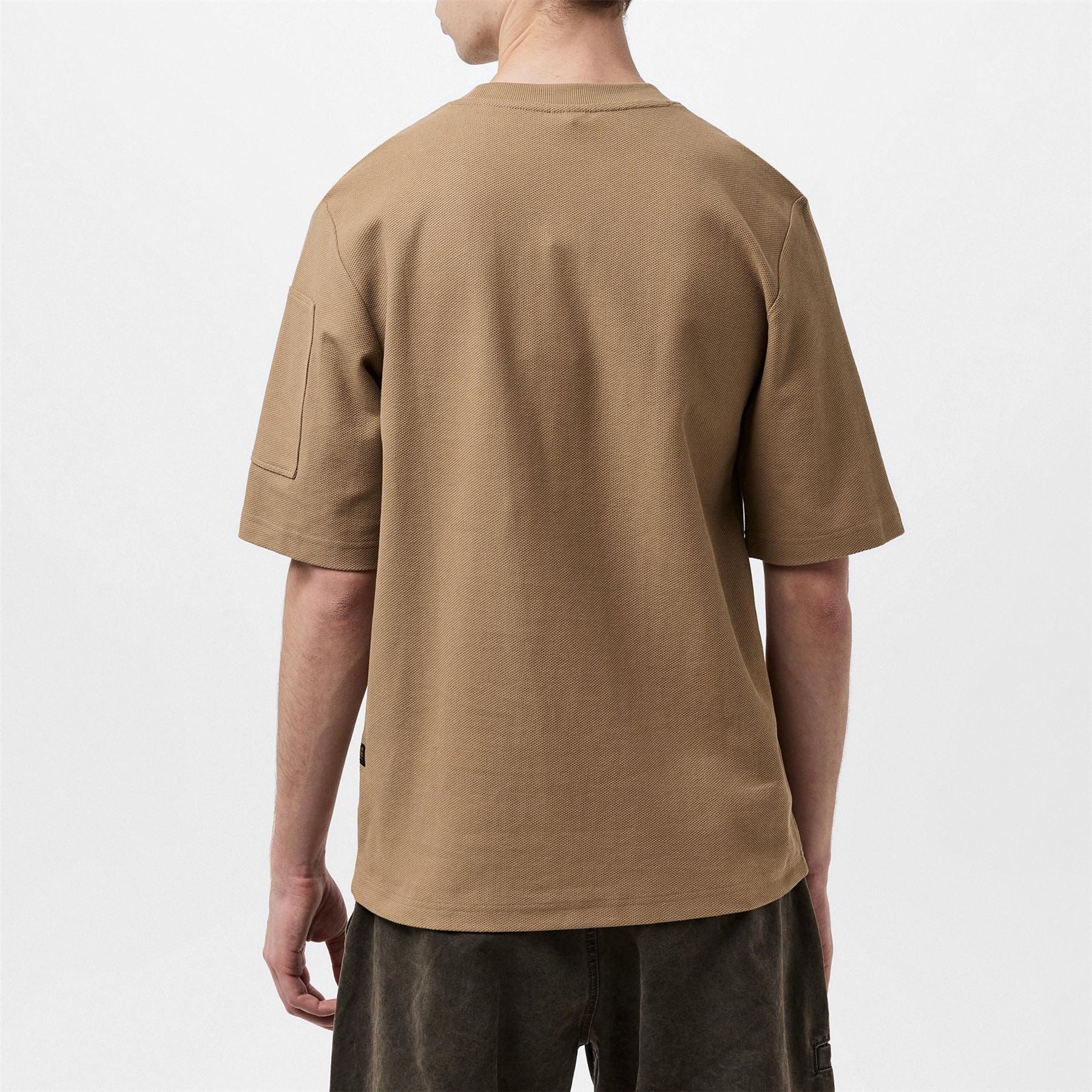 G Star Regular Fit Lettering Crew Neck T-Shirt