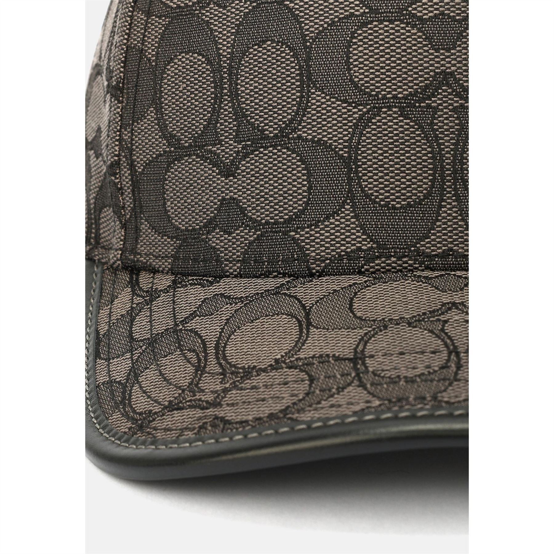 Coach Jacquard Adjustable Curved Brim Baseball Cap