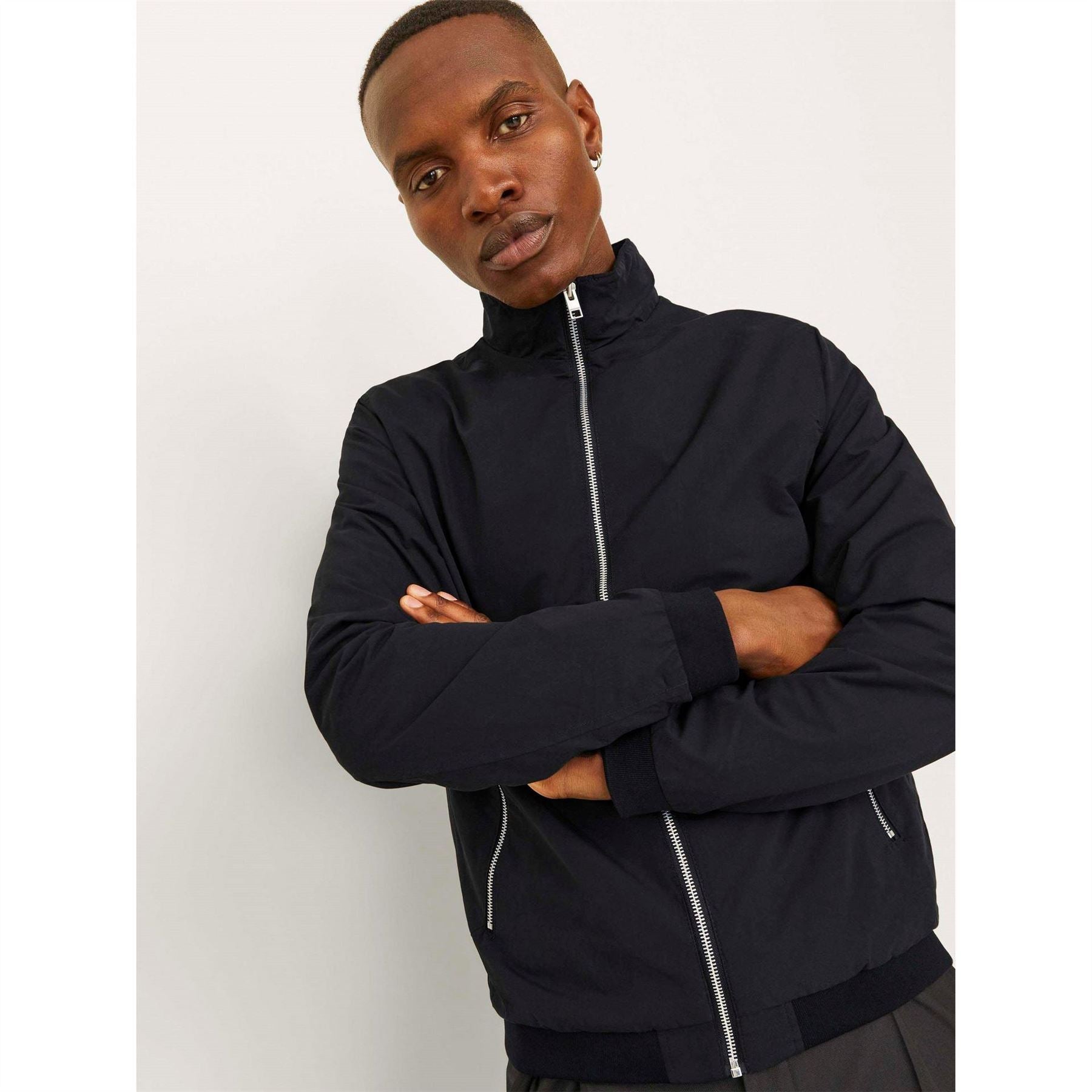 Jack and Jones Mens Rush Harrington Bomber Jacket