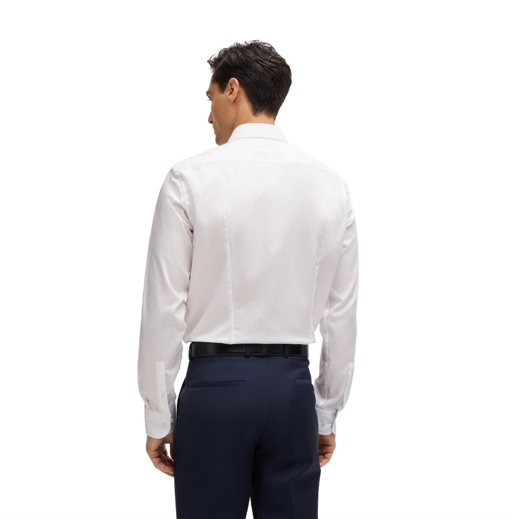 Boss Point Collar Long Sleeve Regular Fit Oxford Shirt