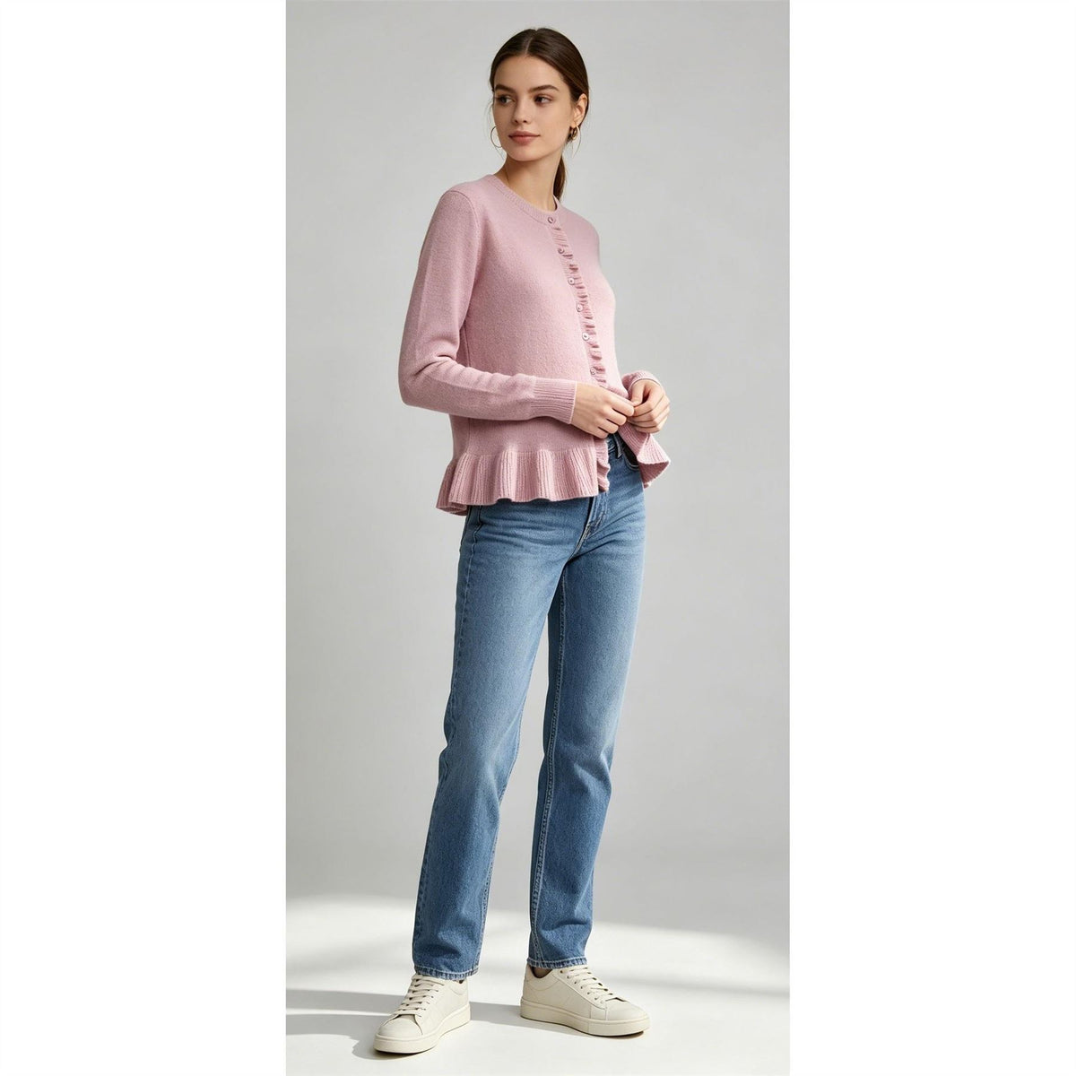 Miso Frill Hem Cardi Ld71
