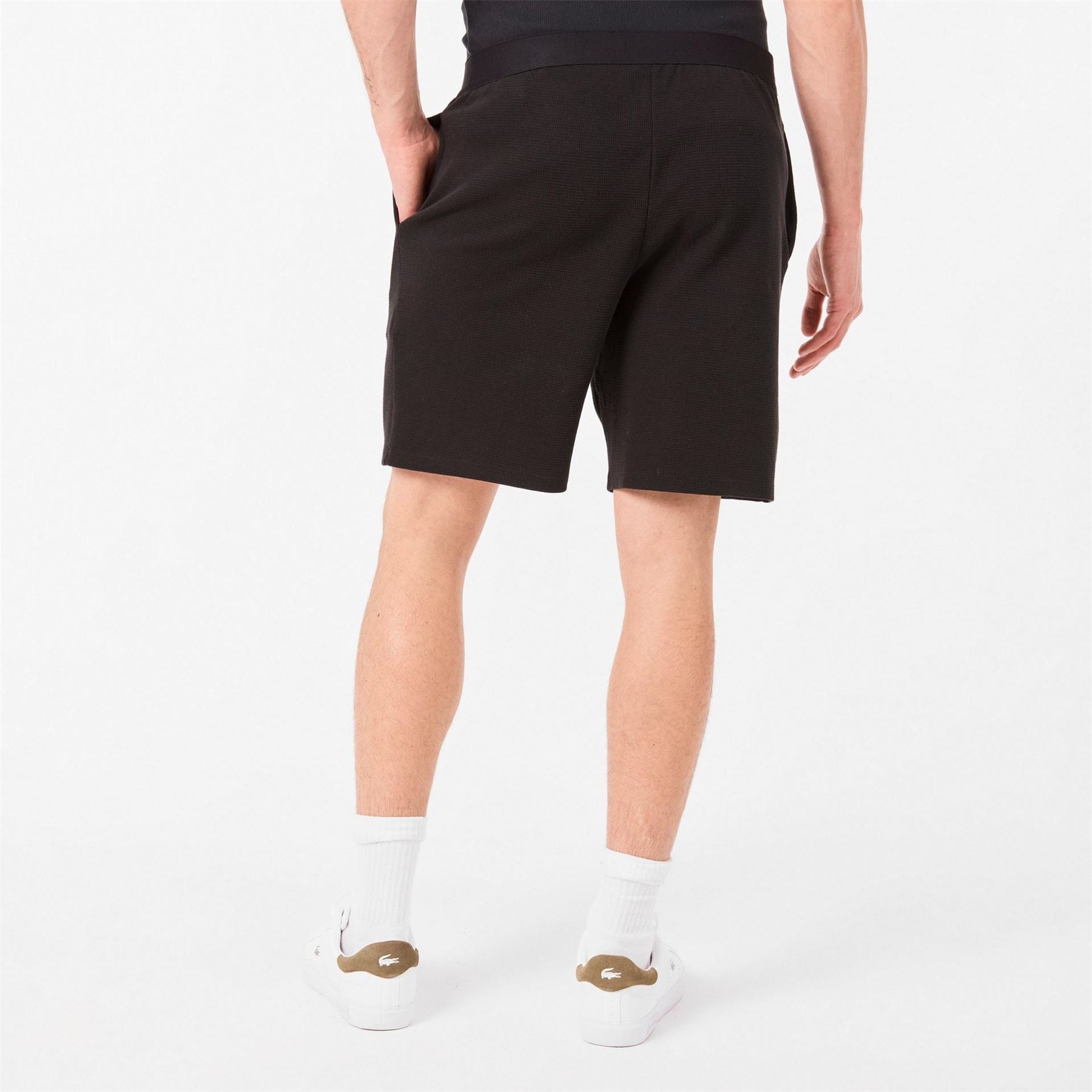 Lacoste Waffle Bermuda Shorts with Elasticated Waistband