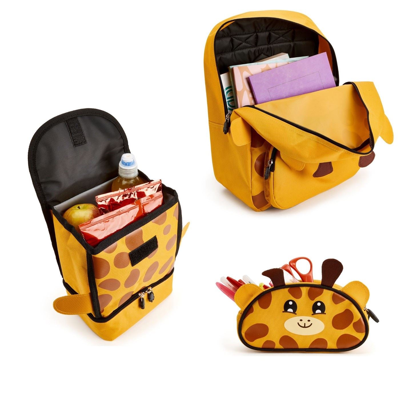 Zappi Co Animal Snow Leopard Backpack Set