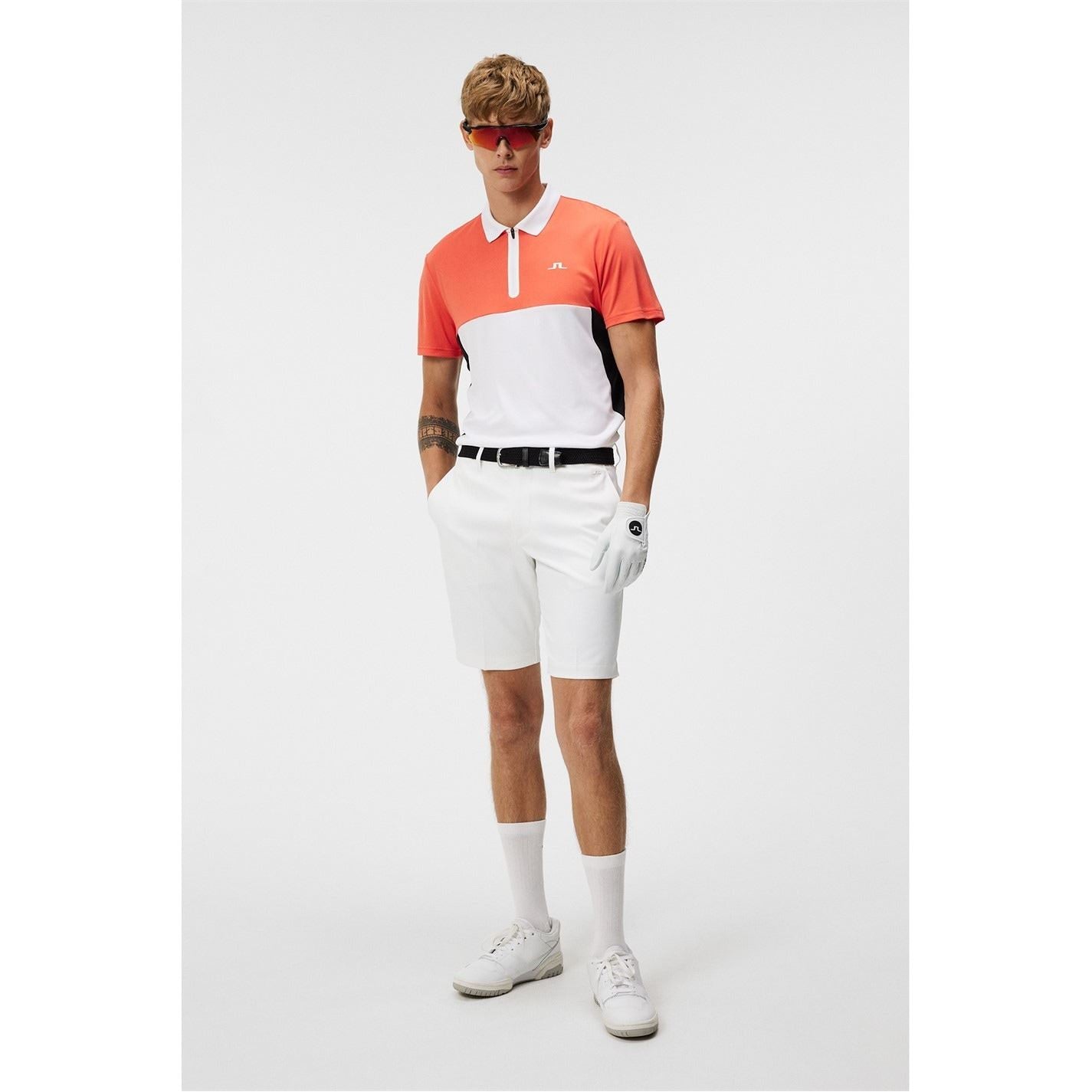 J Lindeberg Golf Kohen Short Sleeve Performance Polo Shirt