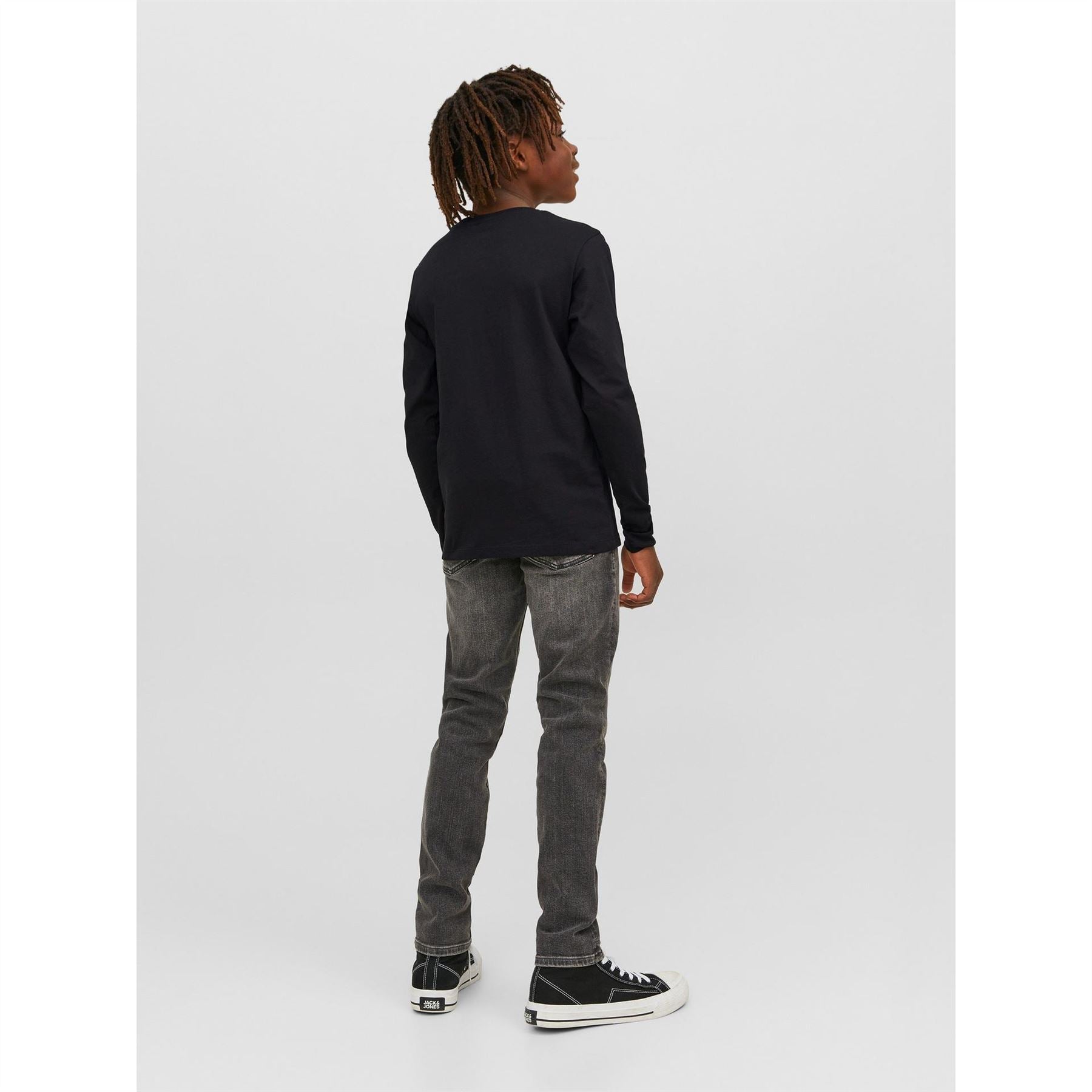 Jack and Jones Junior And Junior Logo Long Sleeve Regular Fit T-Shirt
