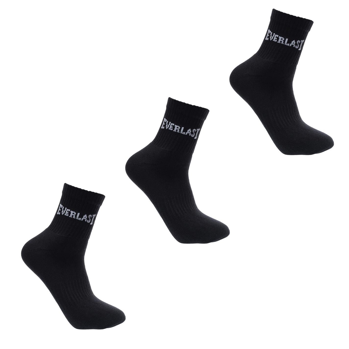 Everlast Mens Quarter Socks 3 Pack