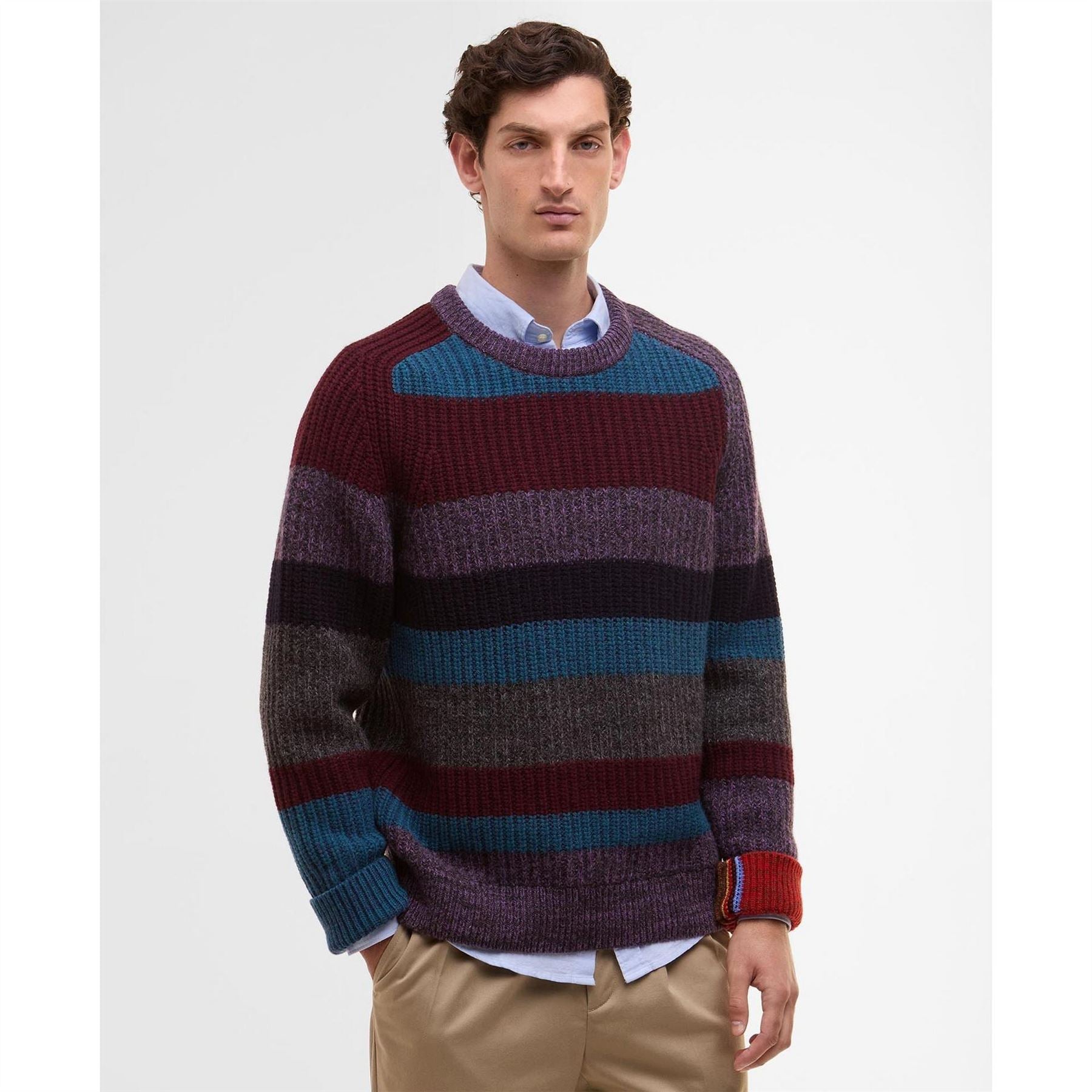 Paul Smith X Barbour Paul Smith Saddle Crew Neck Jumper
