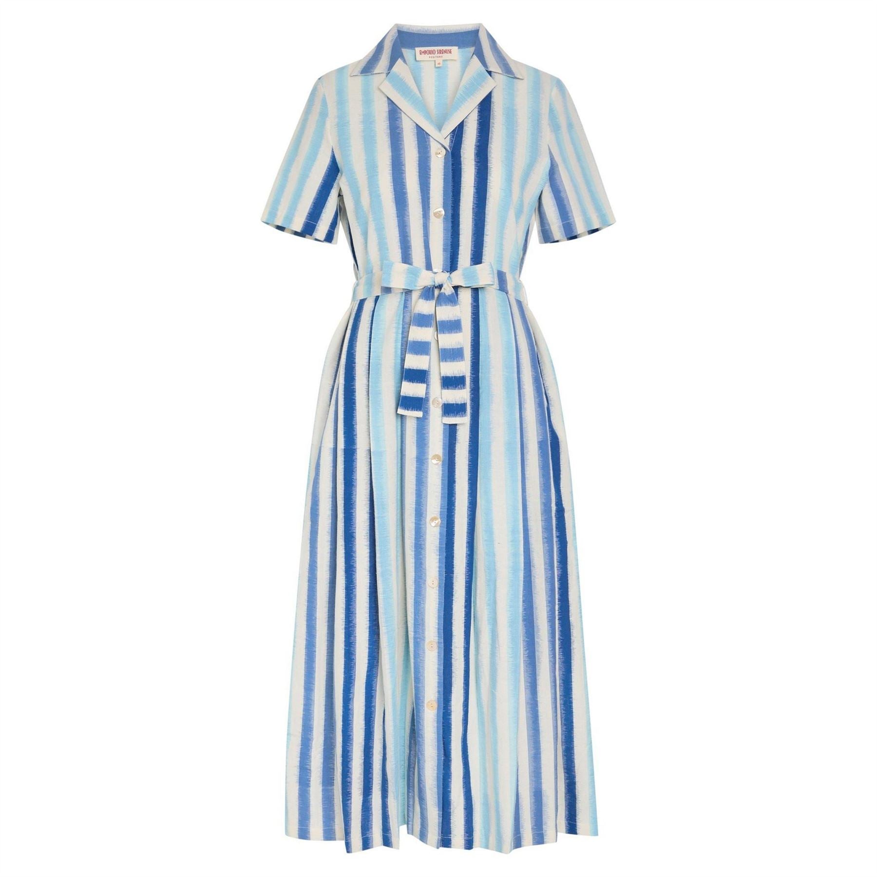 Emporio Sirenuse Ss Claudia Ikat Stripe Dres