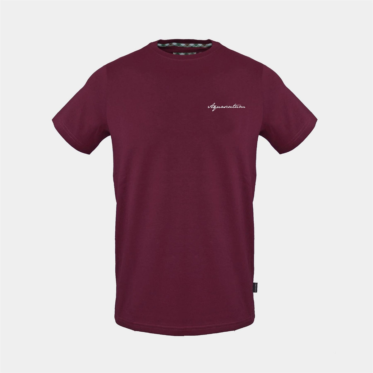 Aquascutum Crew Neck Short Sleeve Lettering T-Shirt