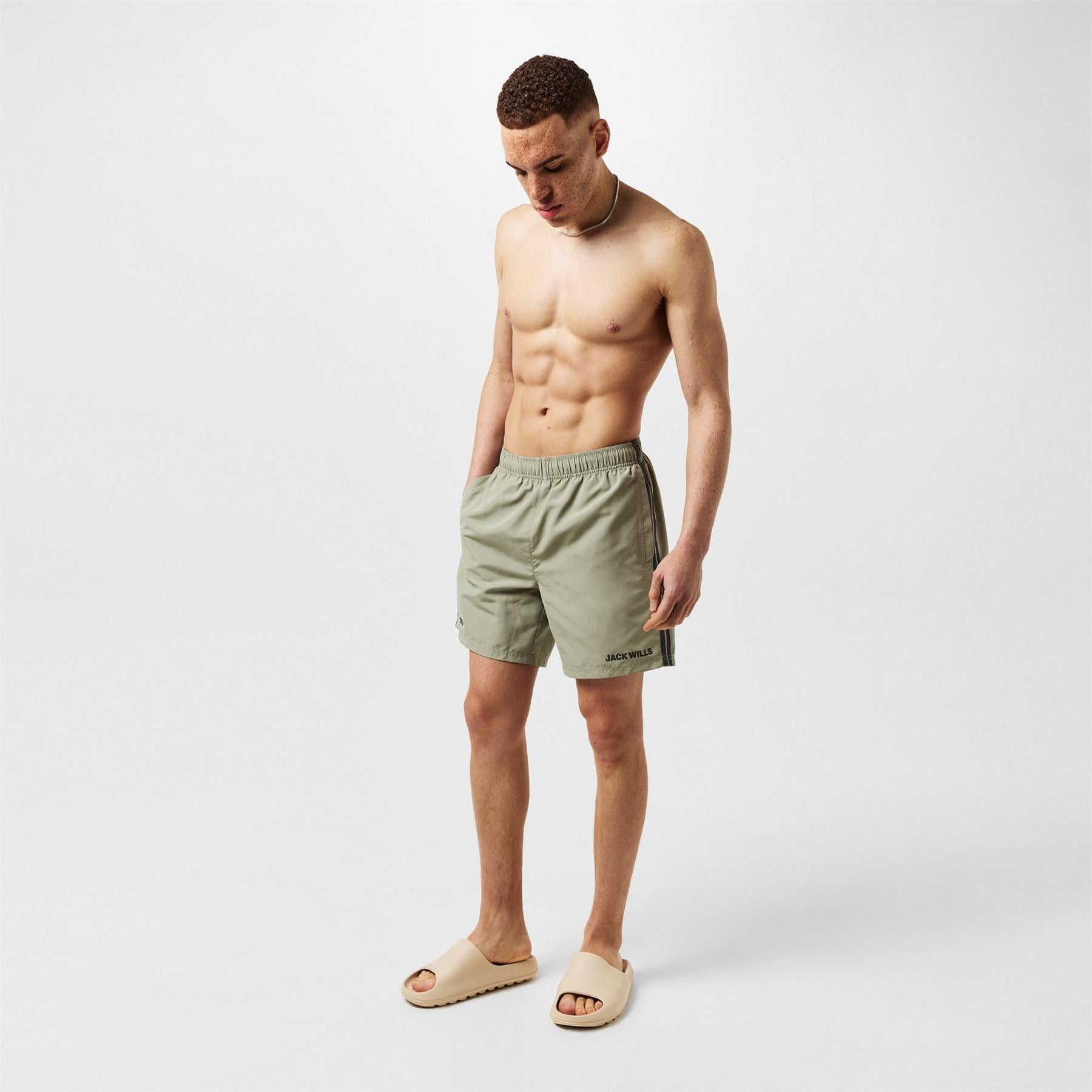 Jack Wills Regular Fit Stripe Swim Shorts