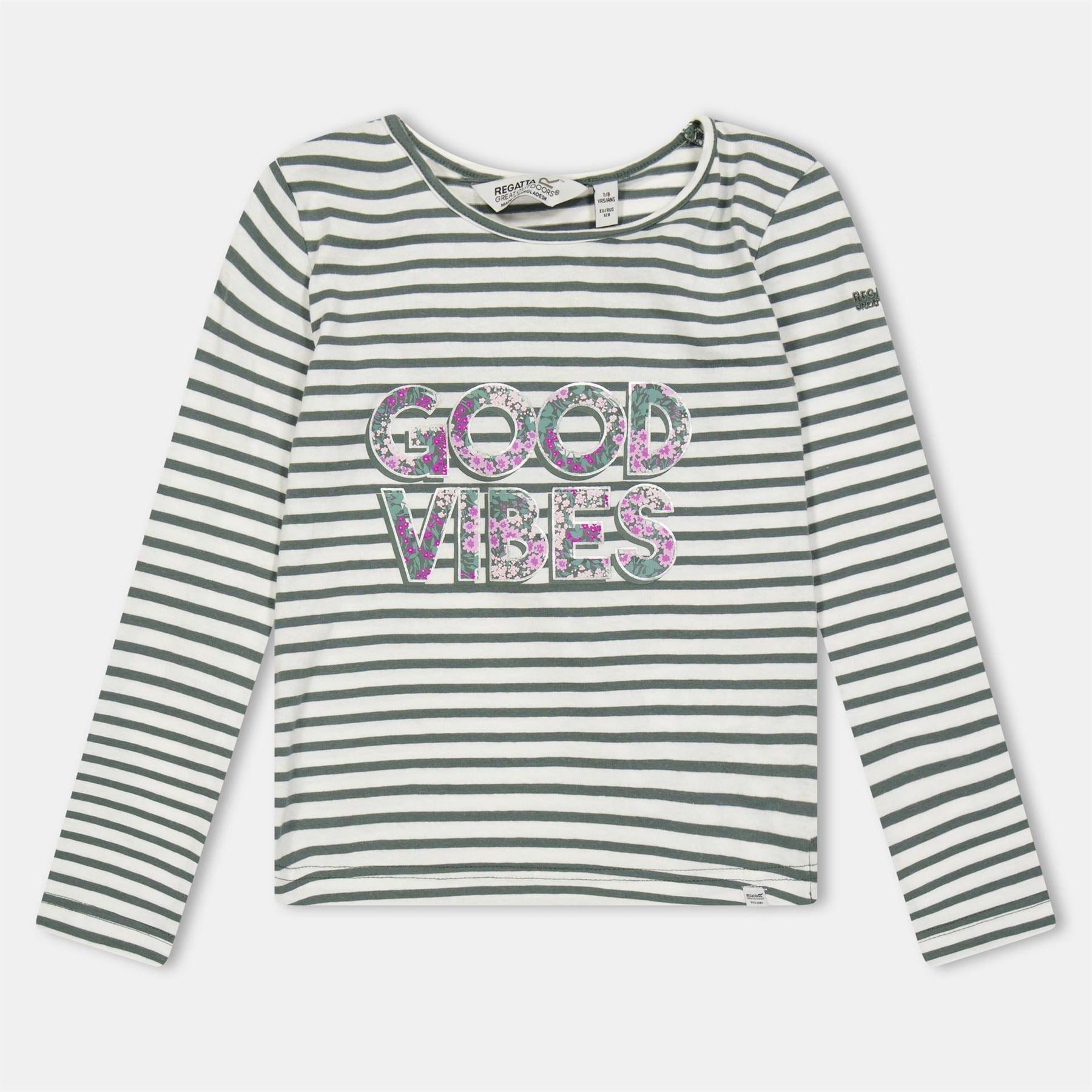 Regatta Clarabee Lettering Crew Neck Long Sleeve Jersey T-Shirt