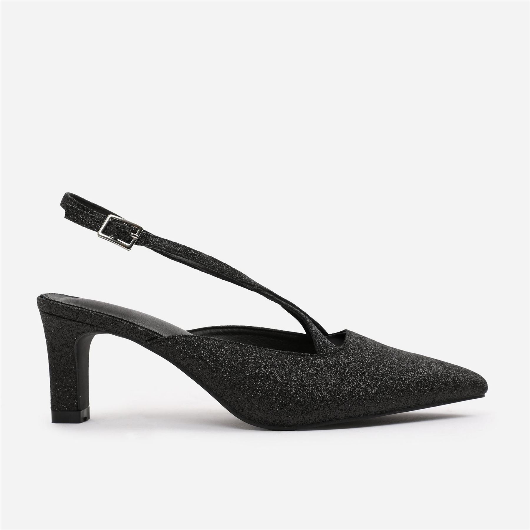 Wheres That From Raizel P High Heel Metallic Slingbacks