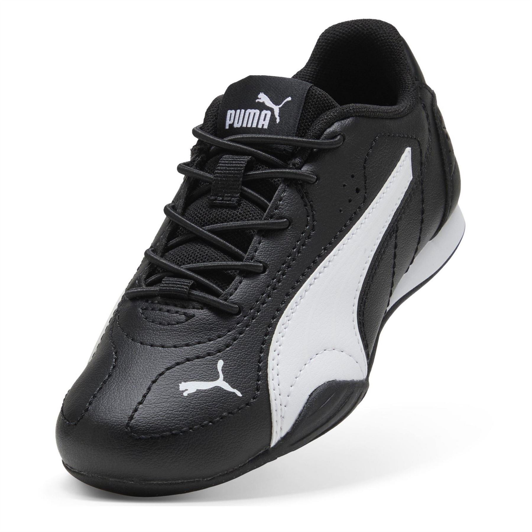 Puma Low Top Round Toe Flat Heel Sneakers