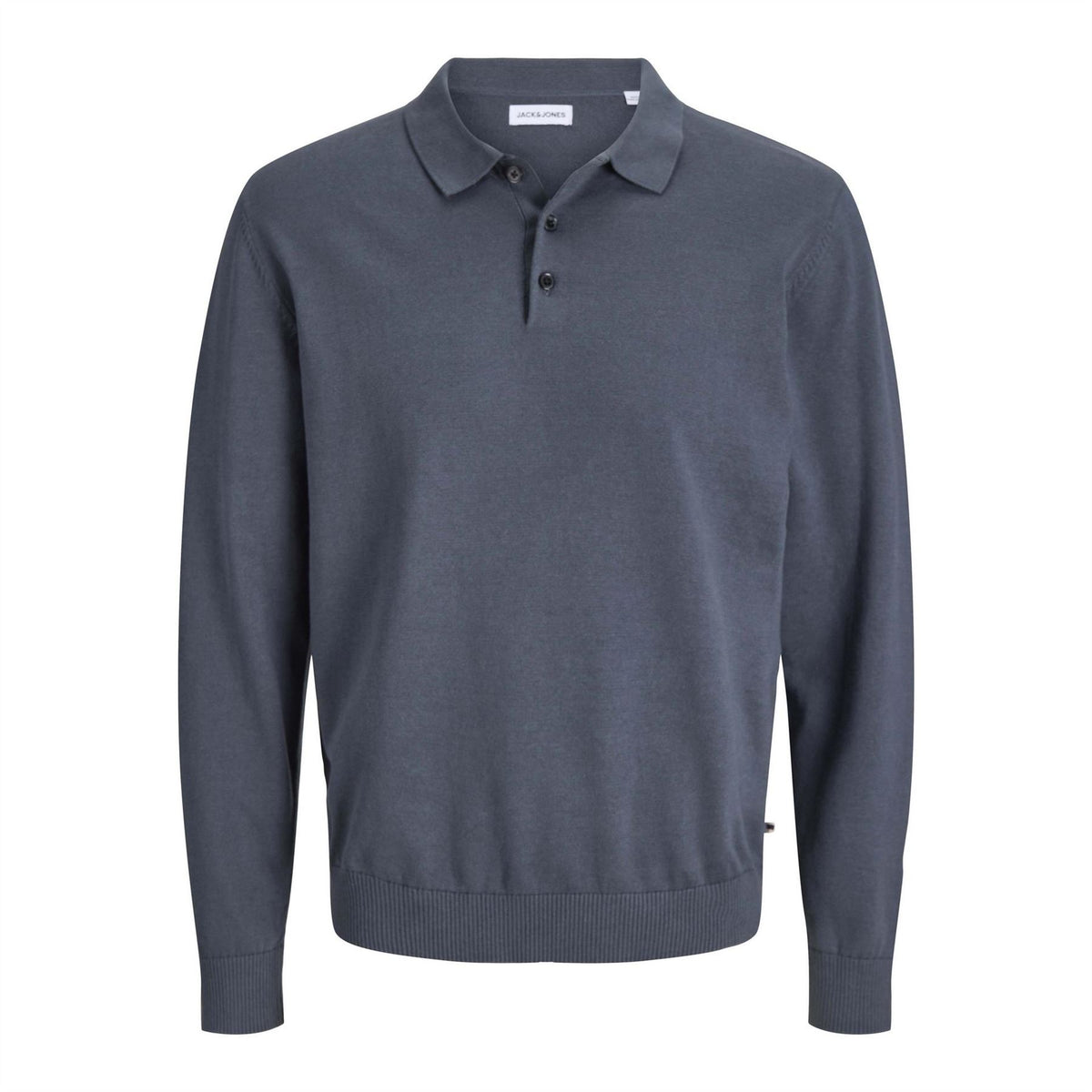 Jack and Jones BSC Button Placket Collared Long Sleeve Sweater