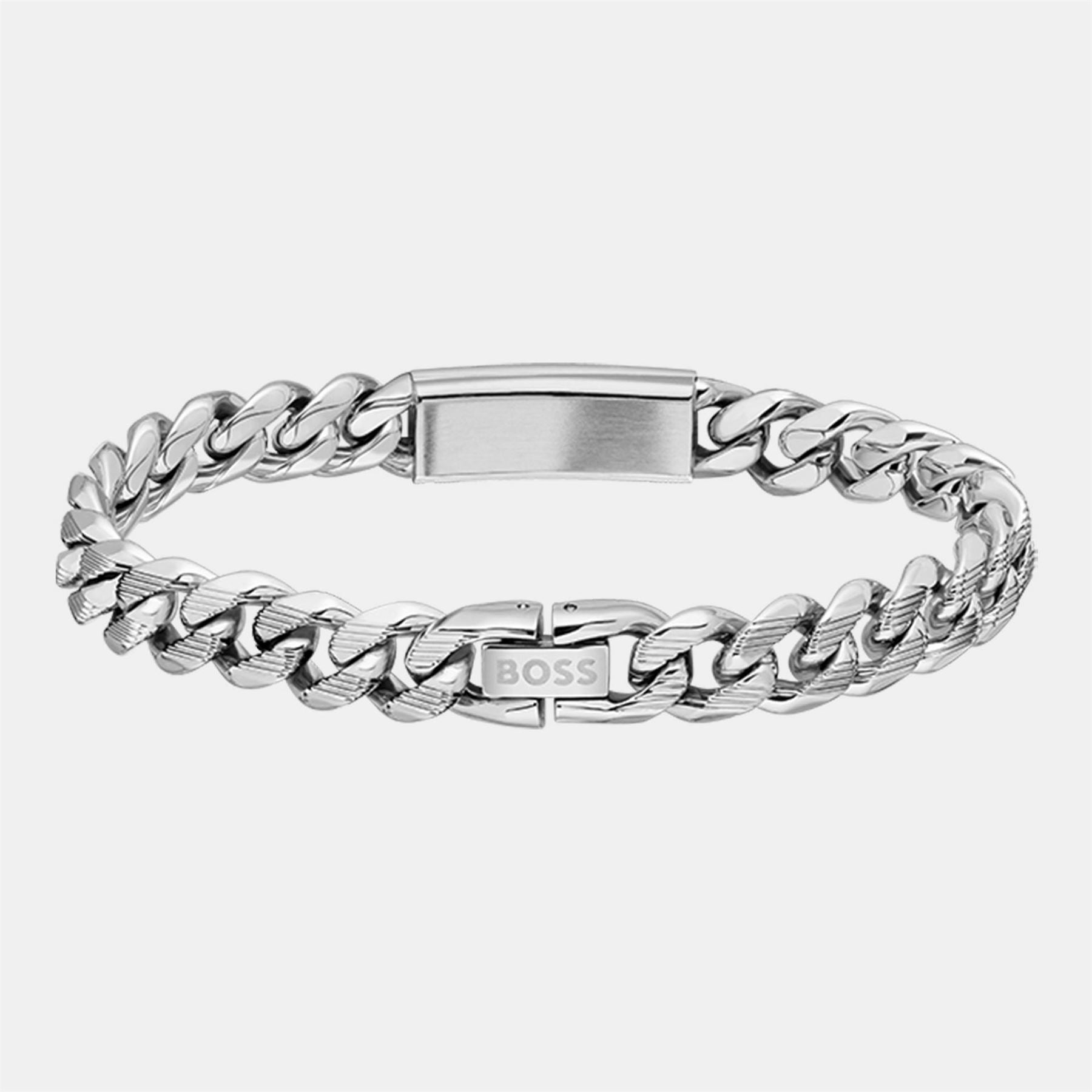 Boss BOSS Kassy Emblem Stainless Steel Black IP Pendant Bracelet