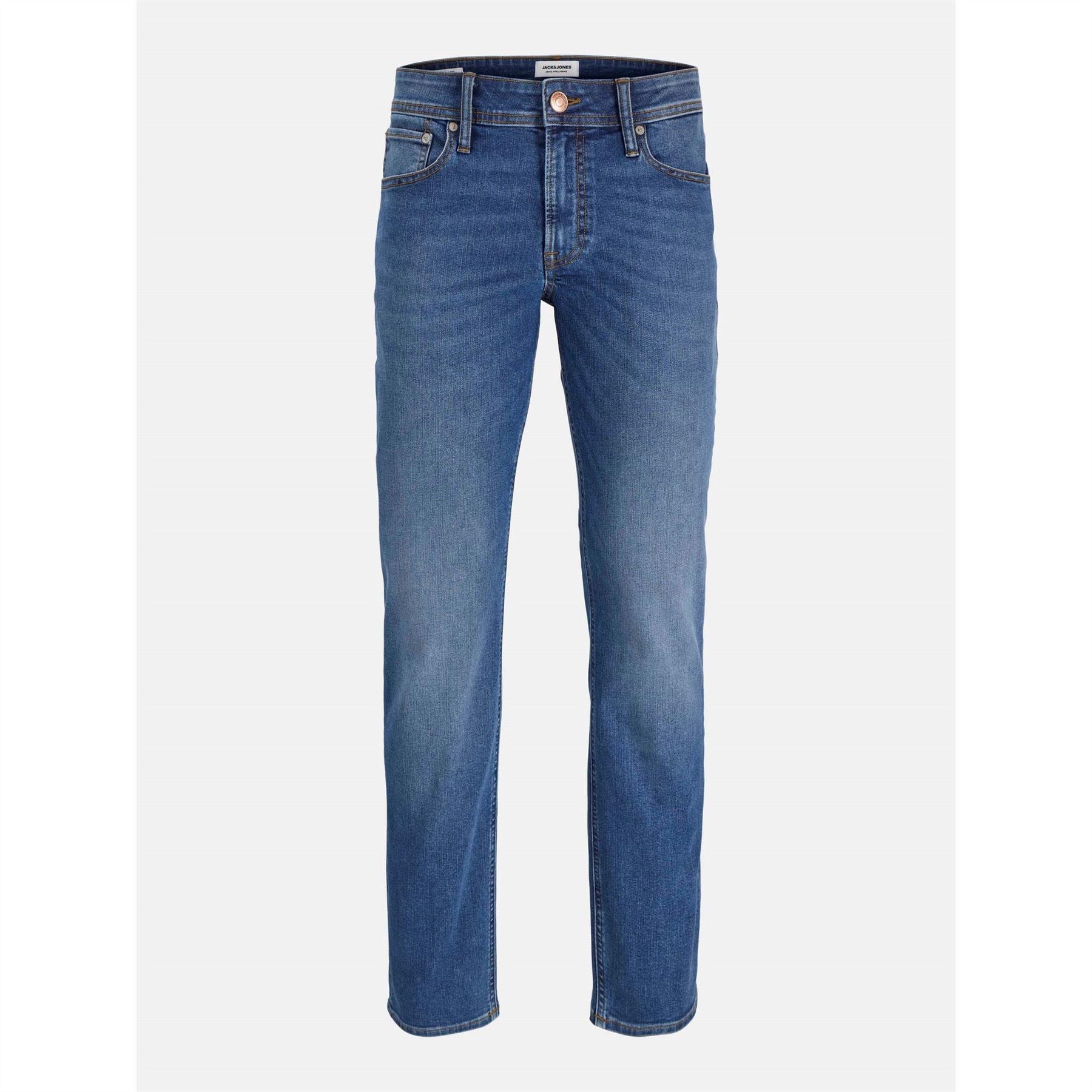 Jack and Jones Clark Orig Tapered Fit Five Pocket Jeans