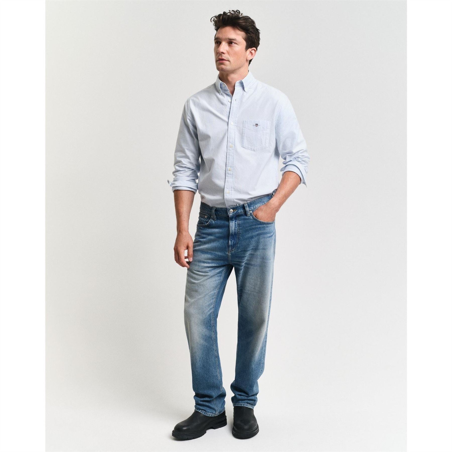 Gant Fit Banker Stripe Classic Oxford Shirt