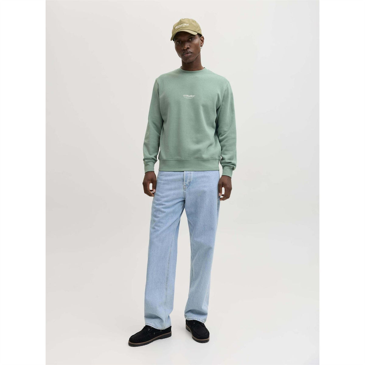 Jack and Jones Jjesoho Crew Neck Cotton Sweatshirt