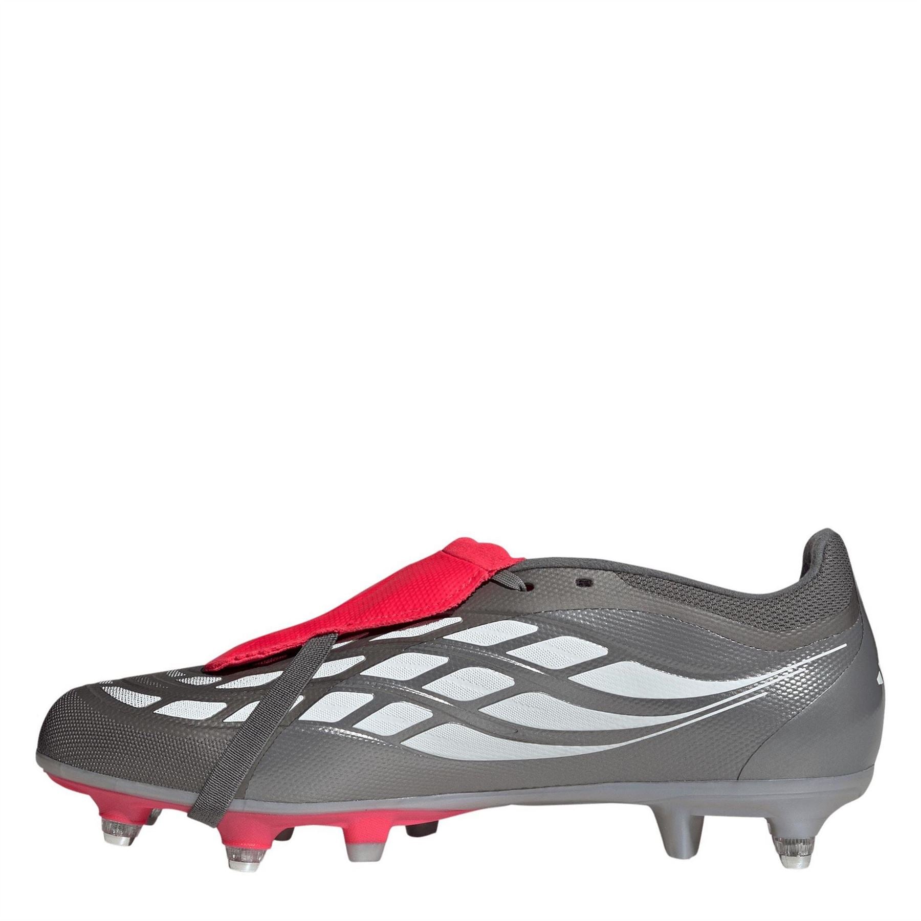 adidas Mens Predator Fold Over Tongue Academy Soft Ground Football Boots