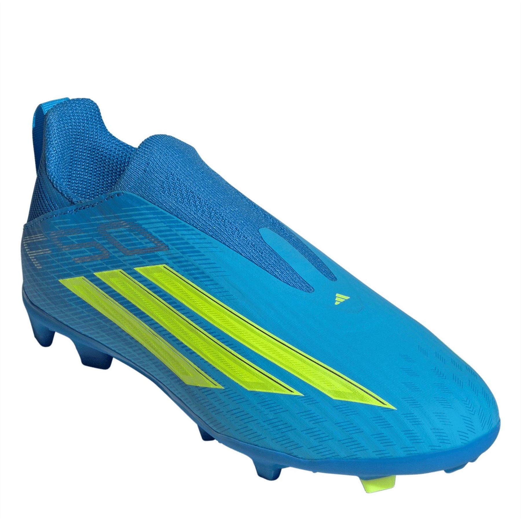 adidas F50 Academy Laceless Juniors Firm Ground Football Boots