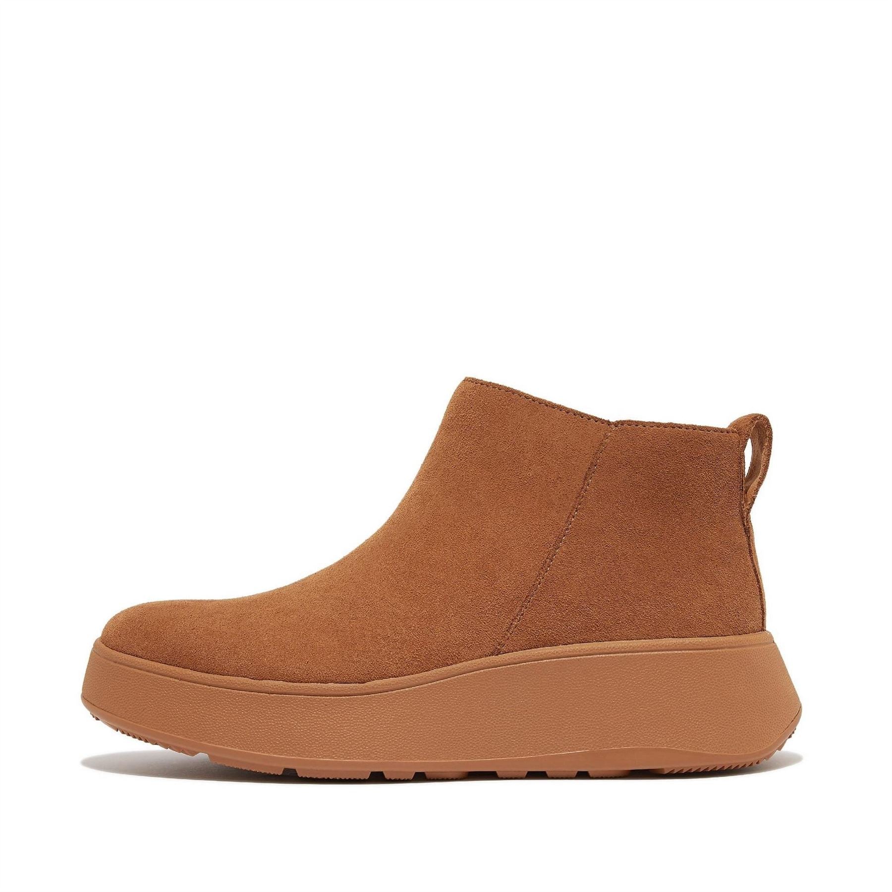 Fitflop Mode Suede Flatform Zip Ankle Boots