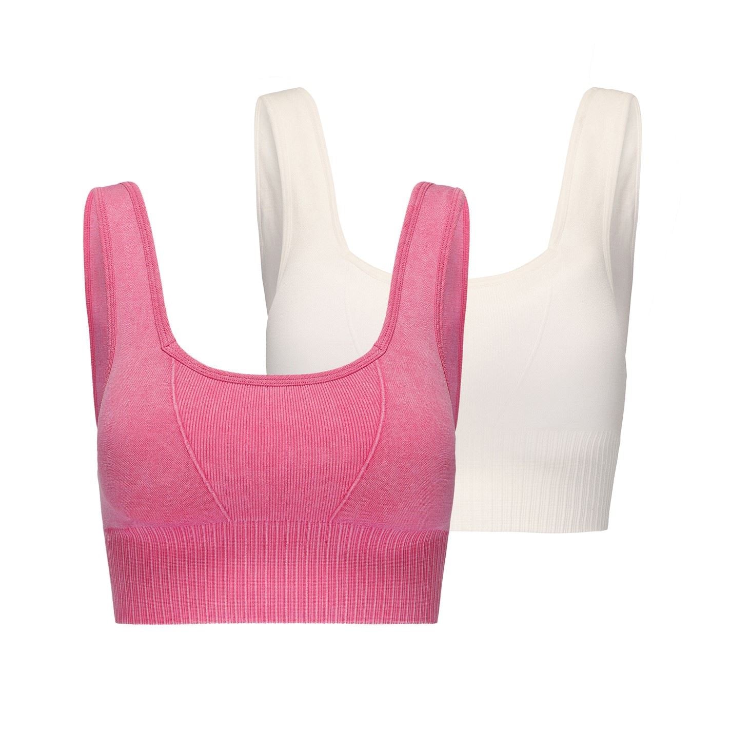 Slazenger 2 Pack Square Neck Cropped Bra