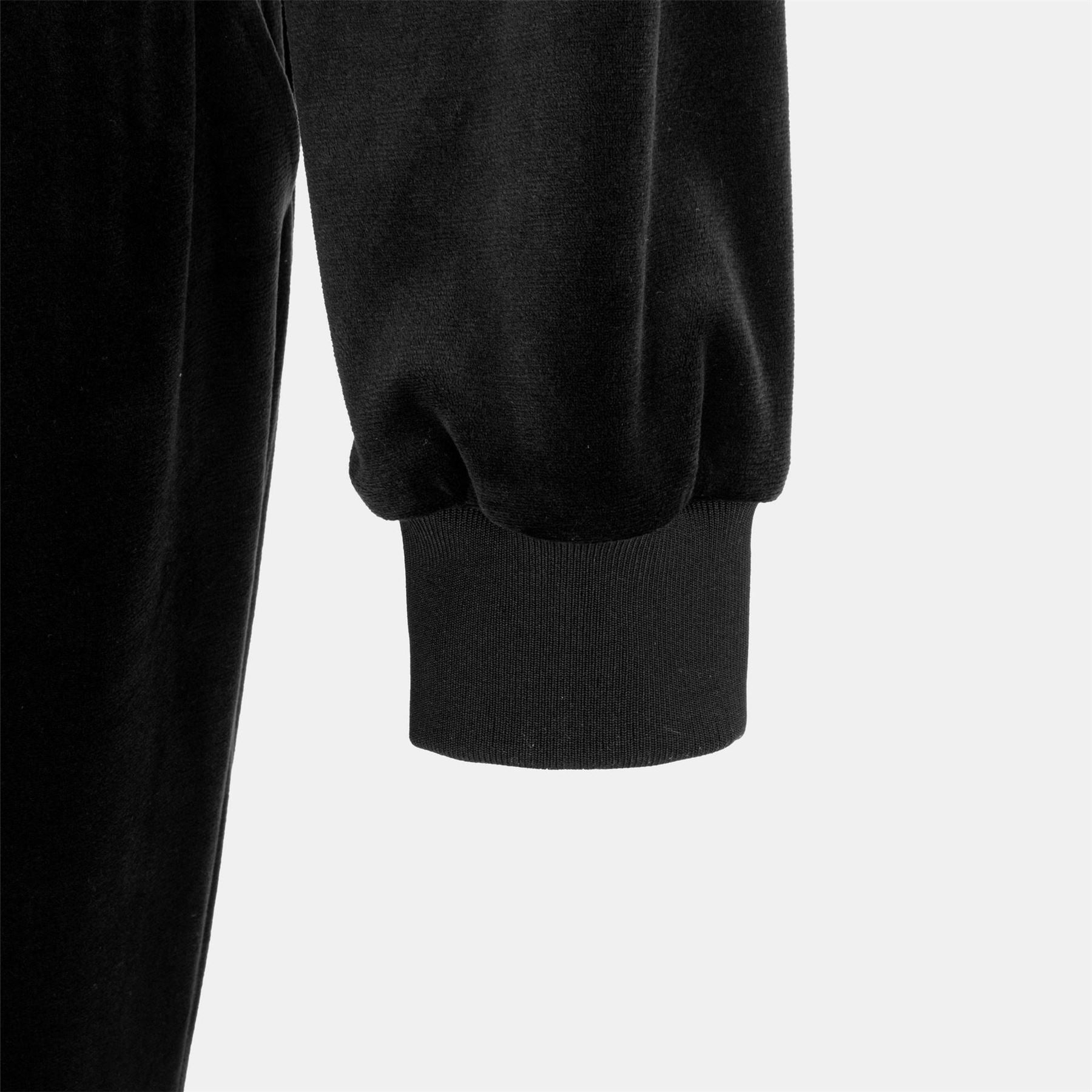 Miso Hooded Zip Neck Long Sleeve Solid Patterned Jumpsuit