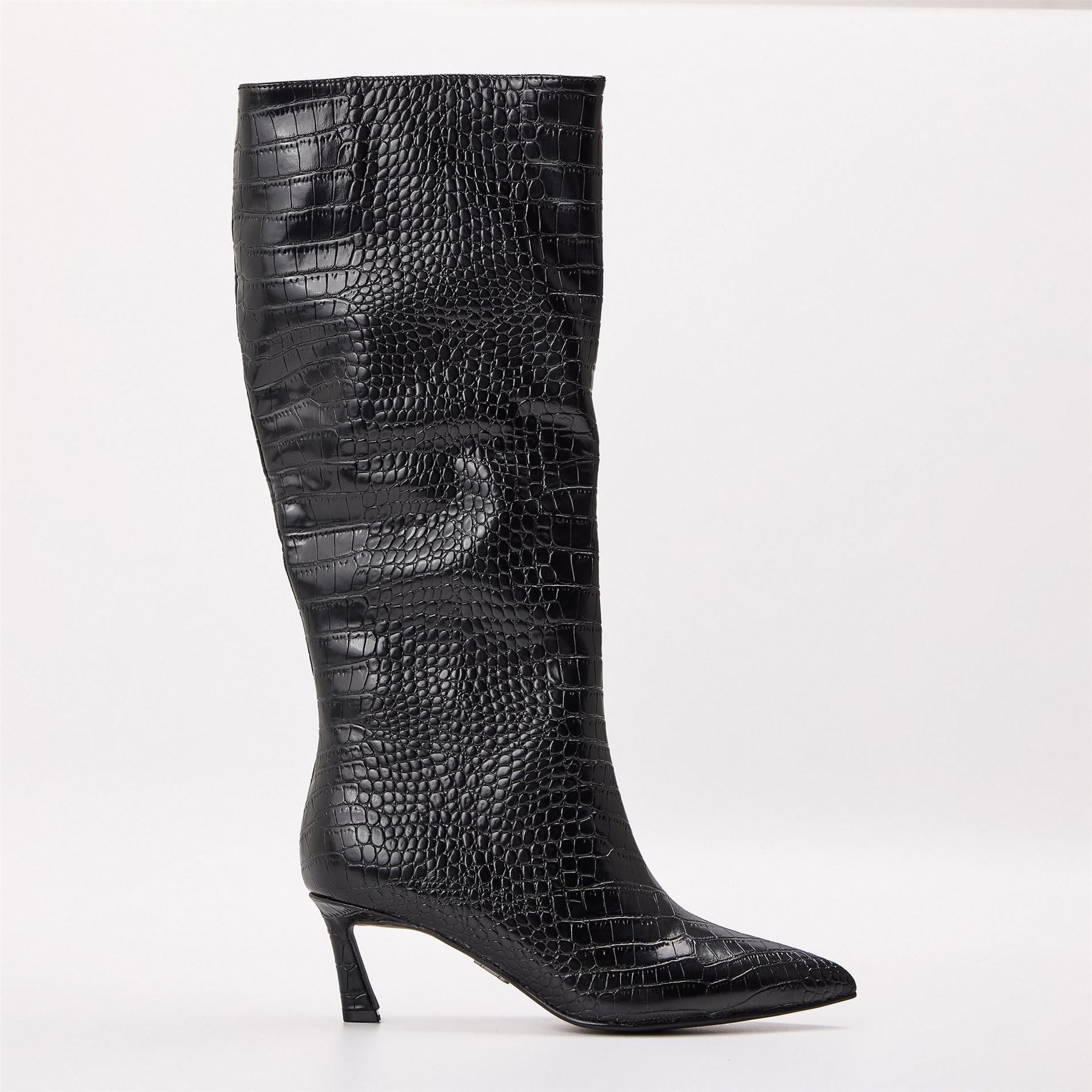 Steve Madden Lavan Knee High Boots with Flared Heel
