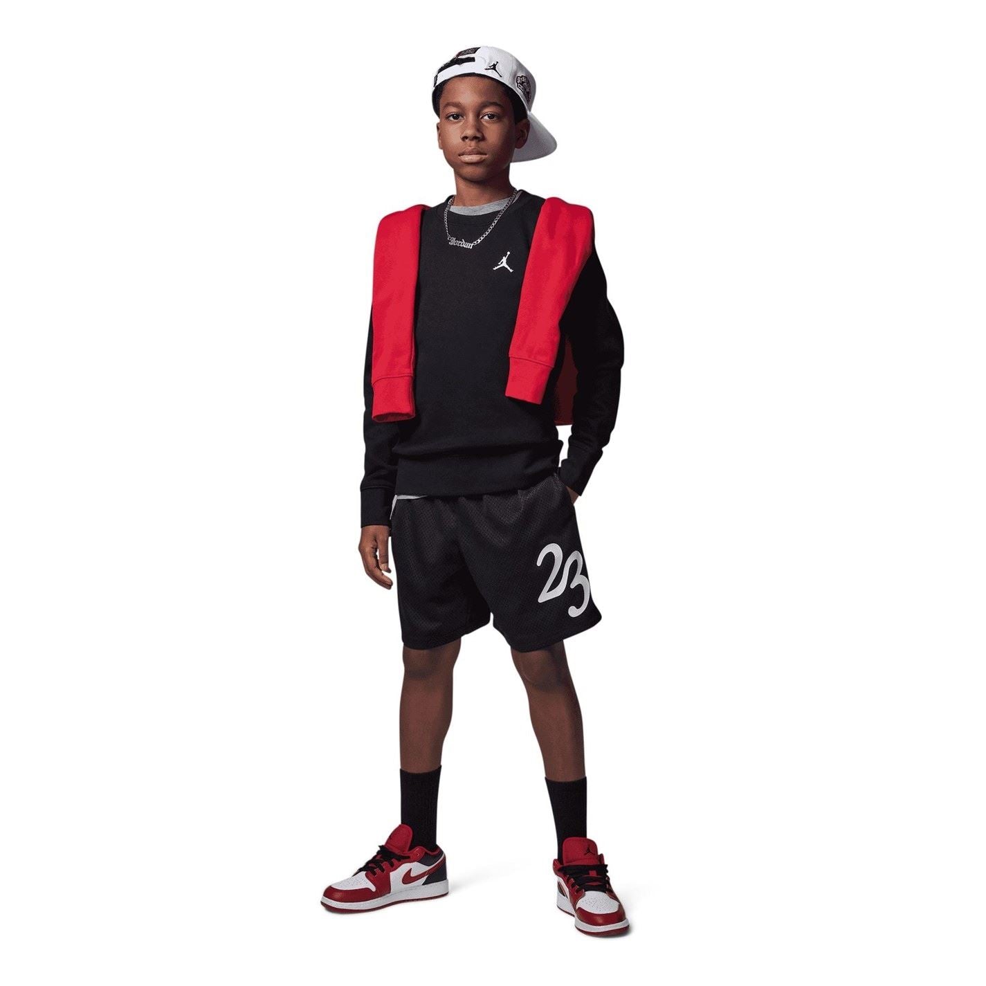 Air Jordan Fleece Crew Sweatshirt Juniors