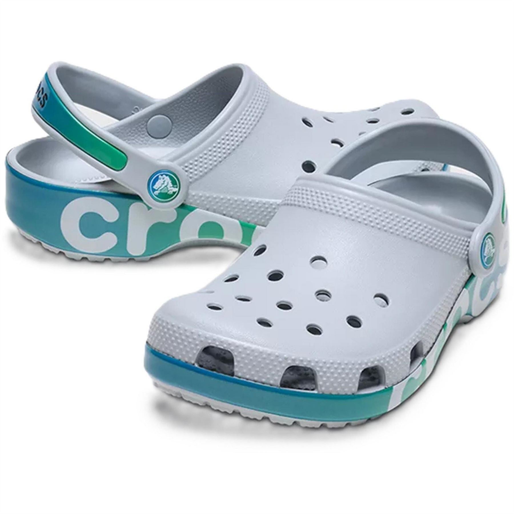 Crocs Classic Fleece Clogs with Logo Print