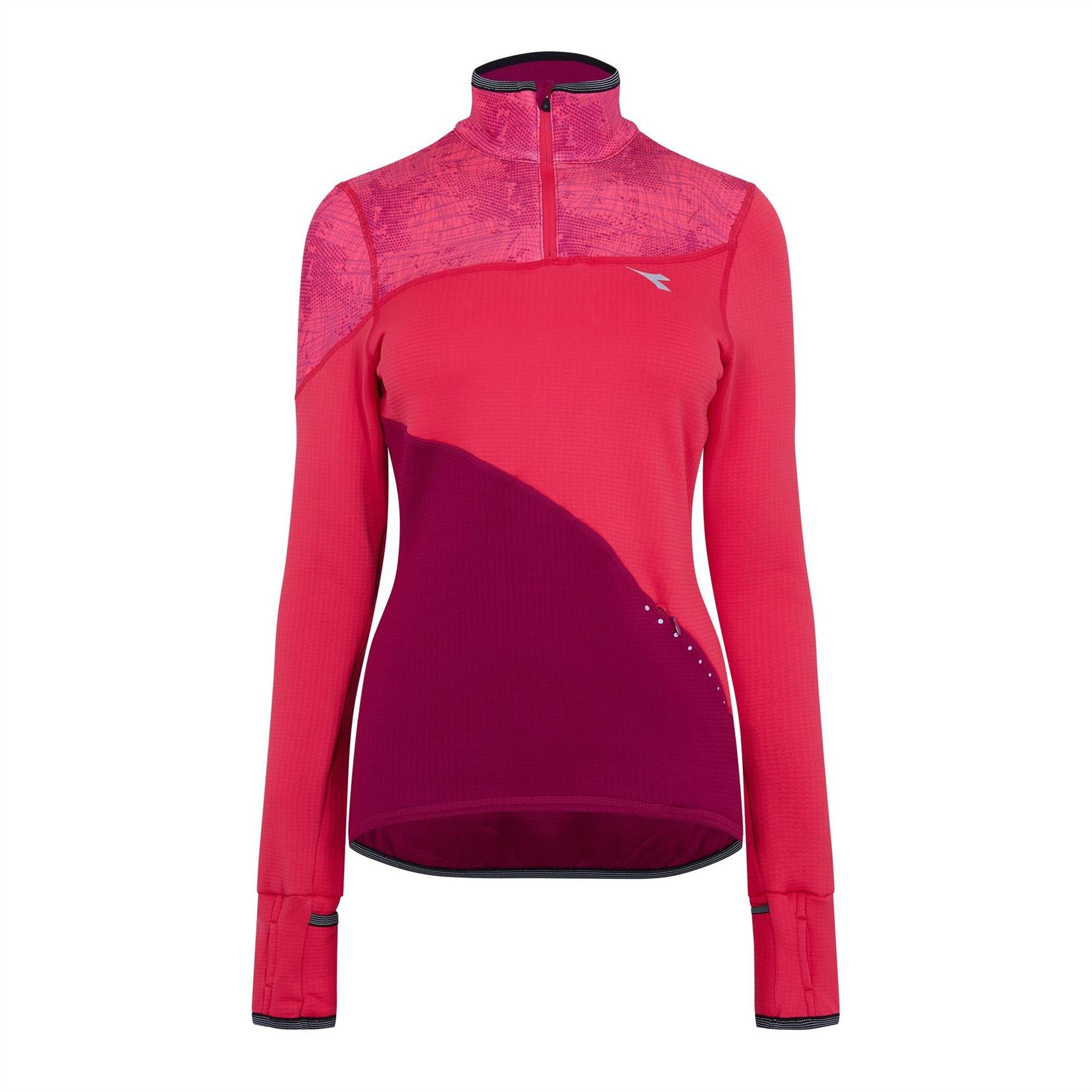Diadora Warm Up Short Sleeve Performance Gym Top