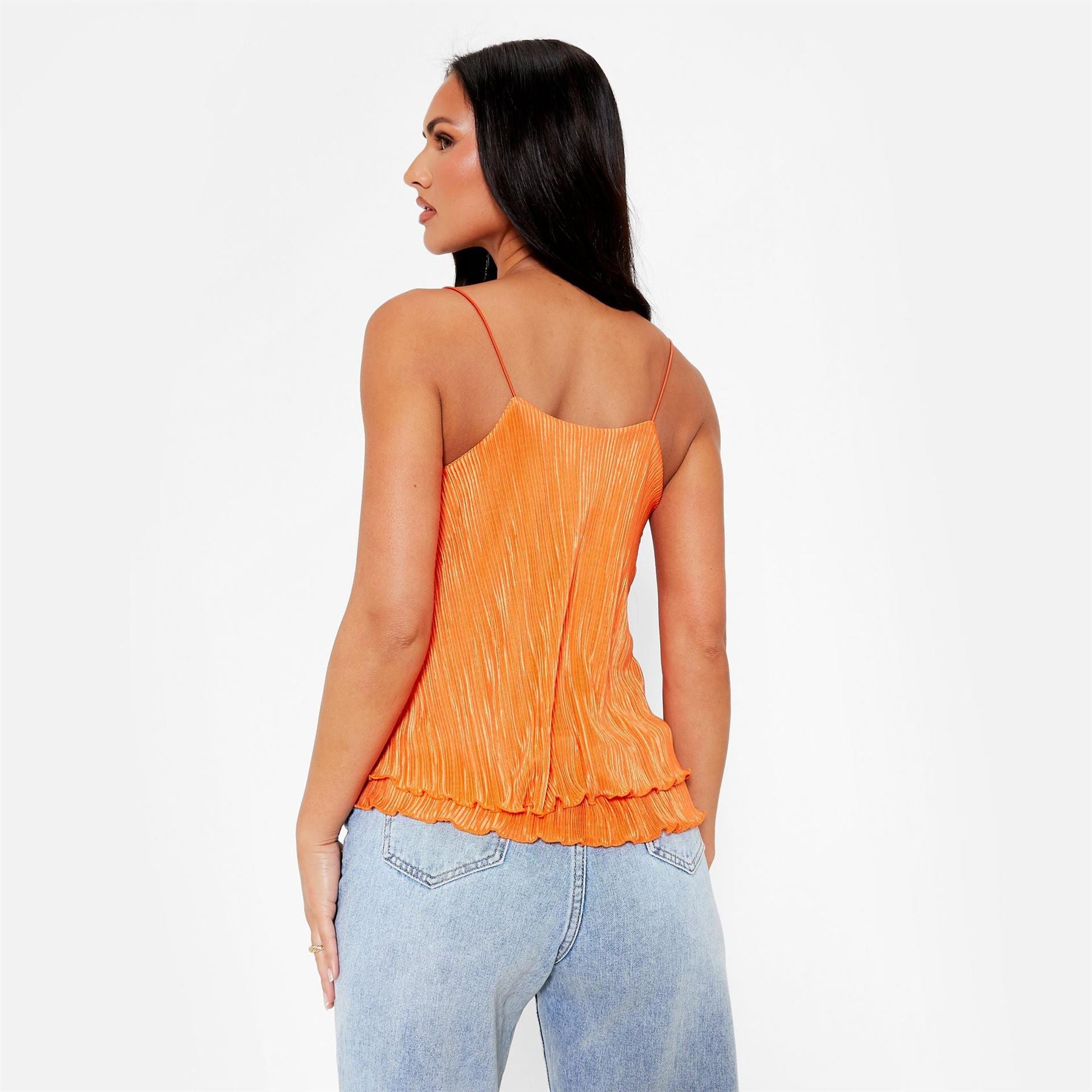 I Saw It First Plisse Layered Cami Top