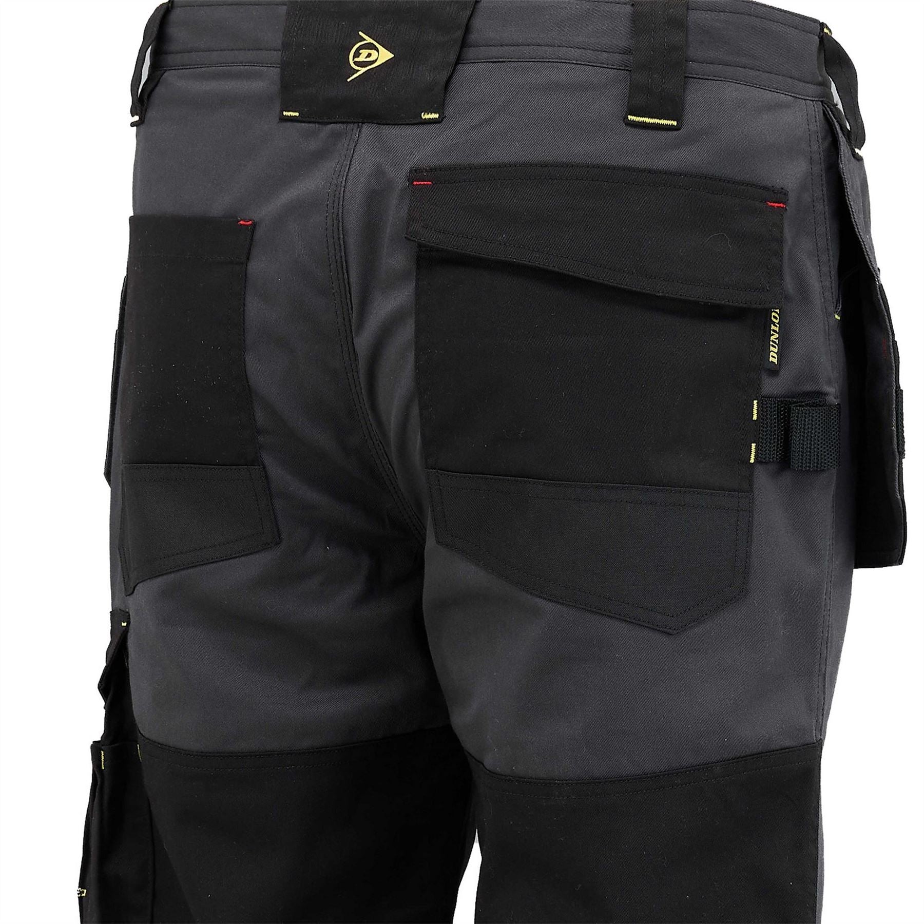 Dunlop Solid Multi-Pocket Straight Workwear Trousers