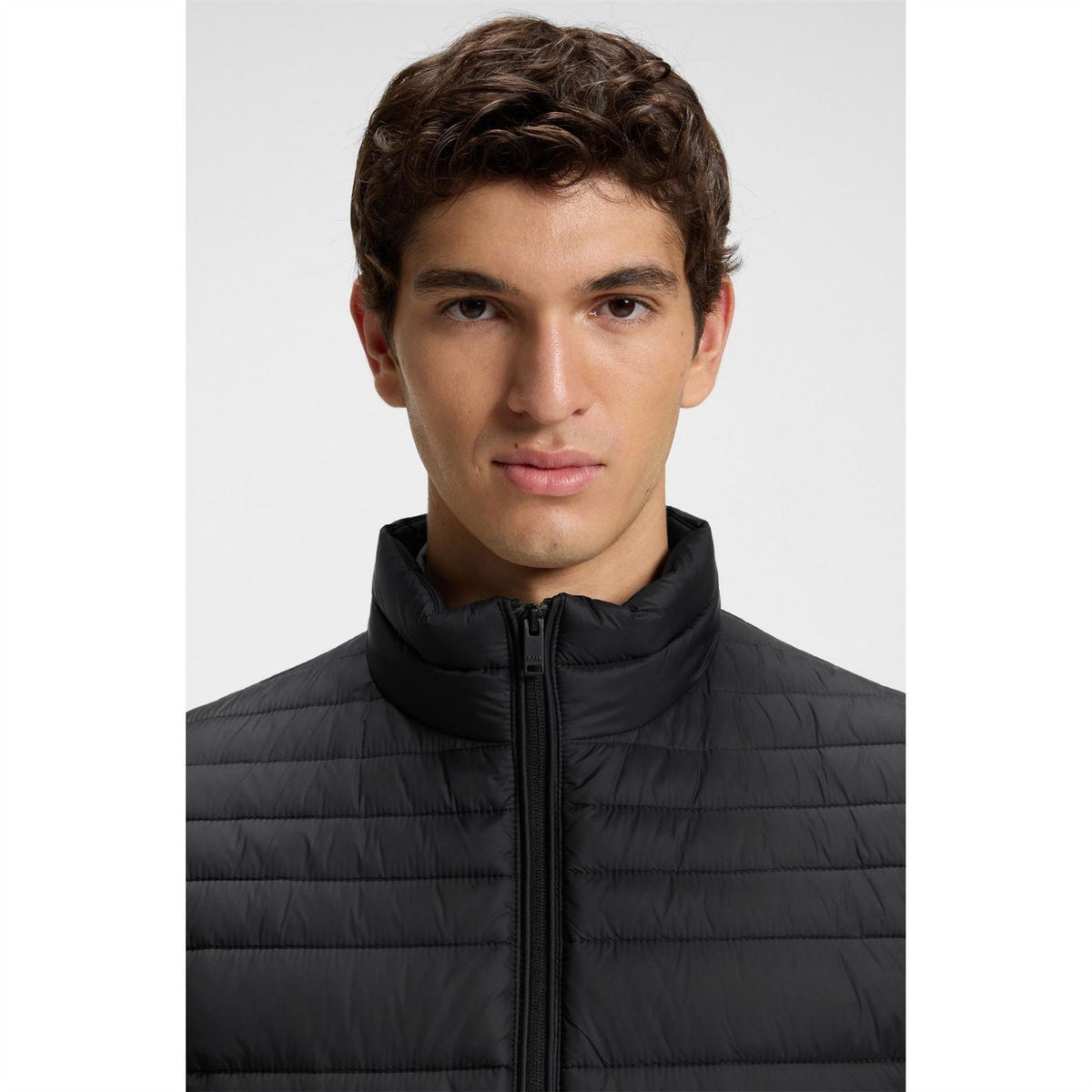 Boss Oden Orange Full Zip Puffer Jacket