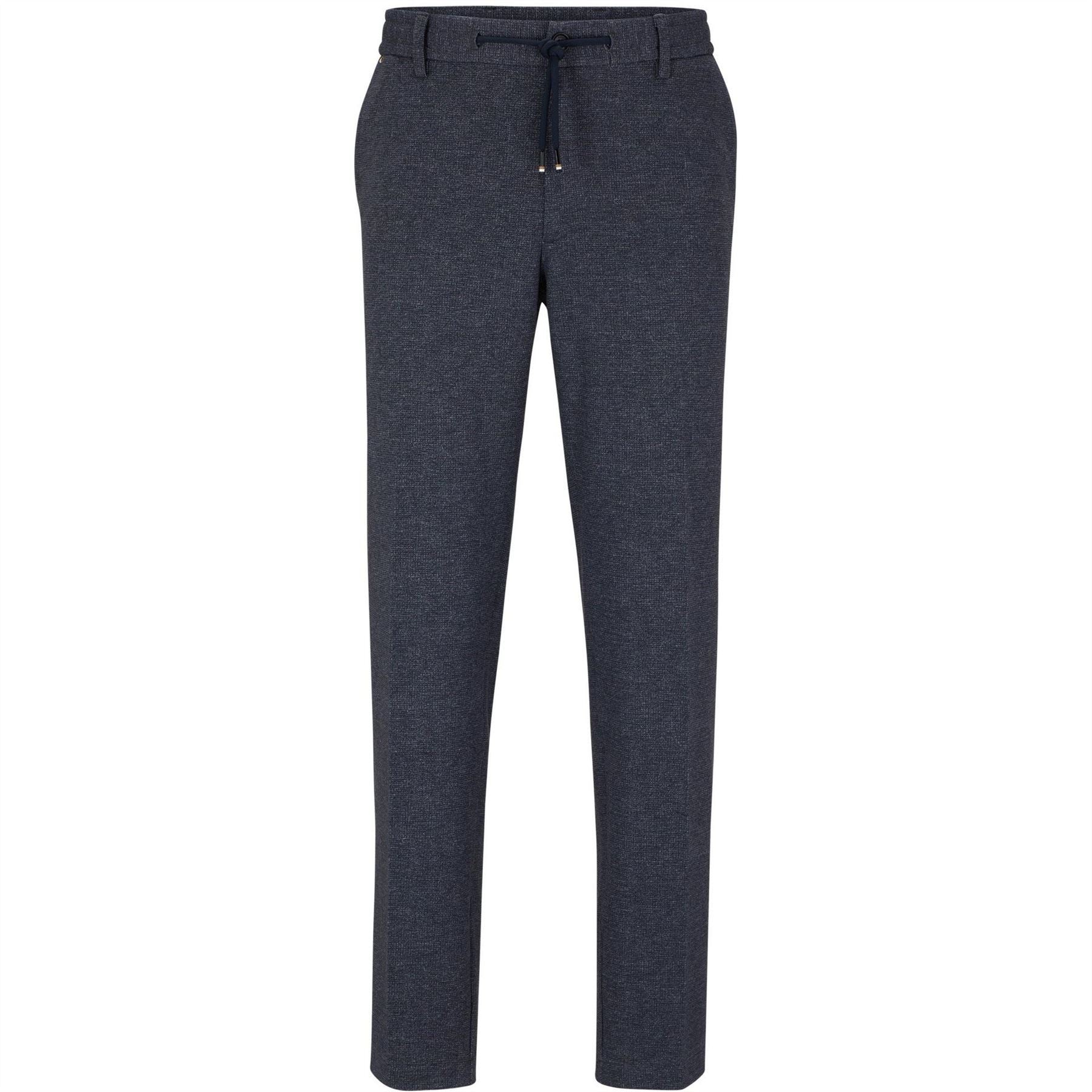 Boss Kane Solid Patterned Straight Chinos