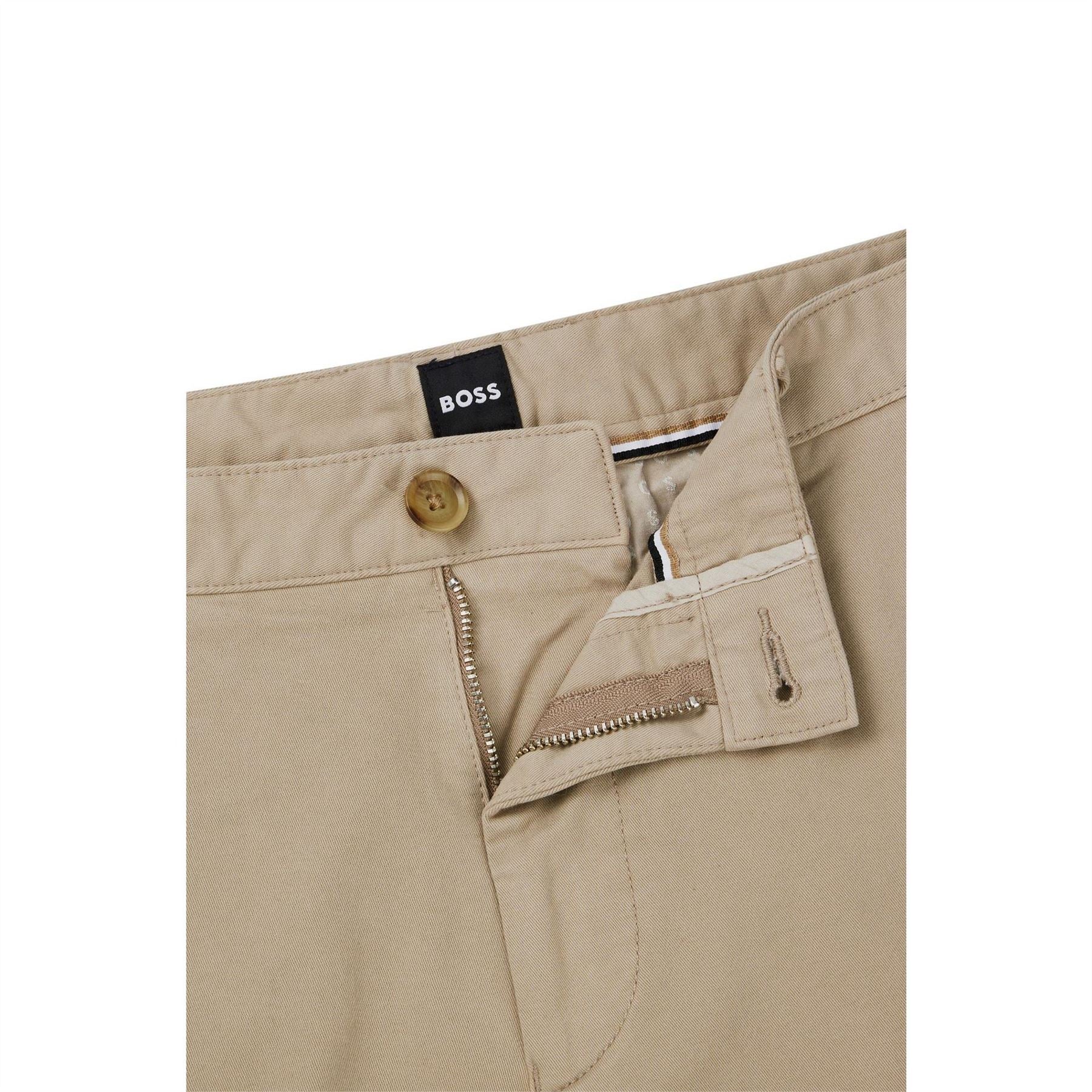 Boss Solid Patterned Regular Fit Bermuda Shorts